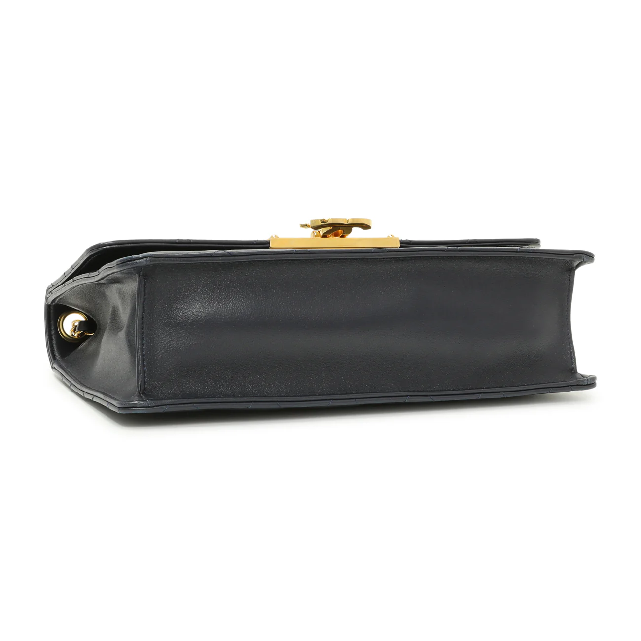 Chanel Navy Quilted Lambskin Large Golden Class Flap - Image 3