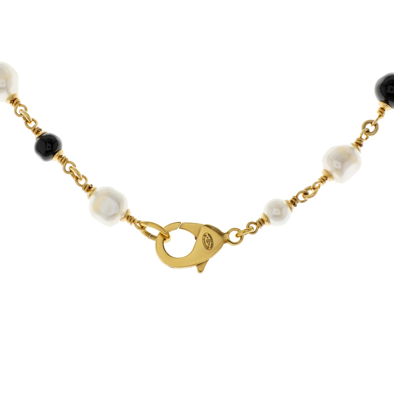 Chanel Pearl Beaded CC Long Necklace - Image 3