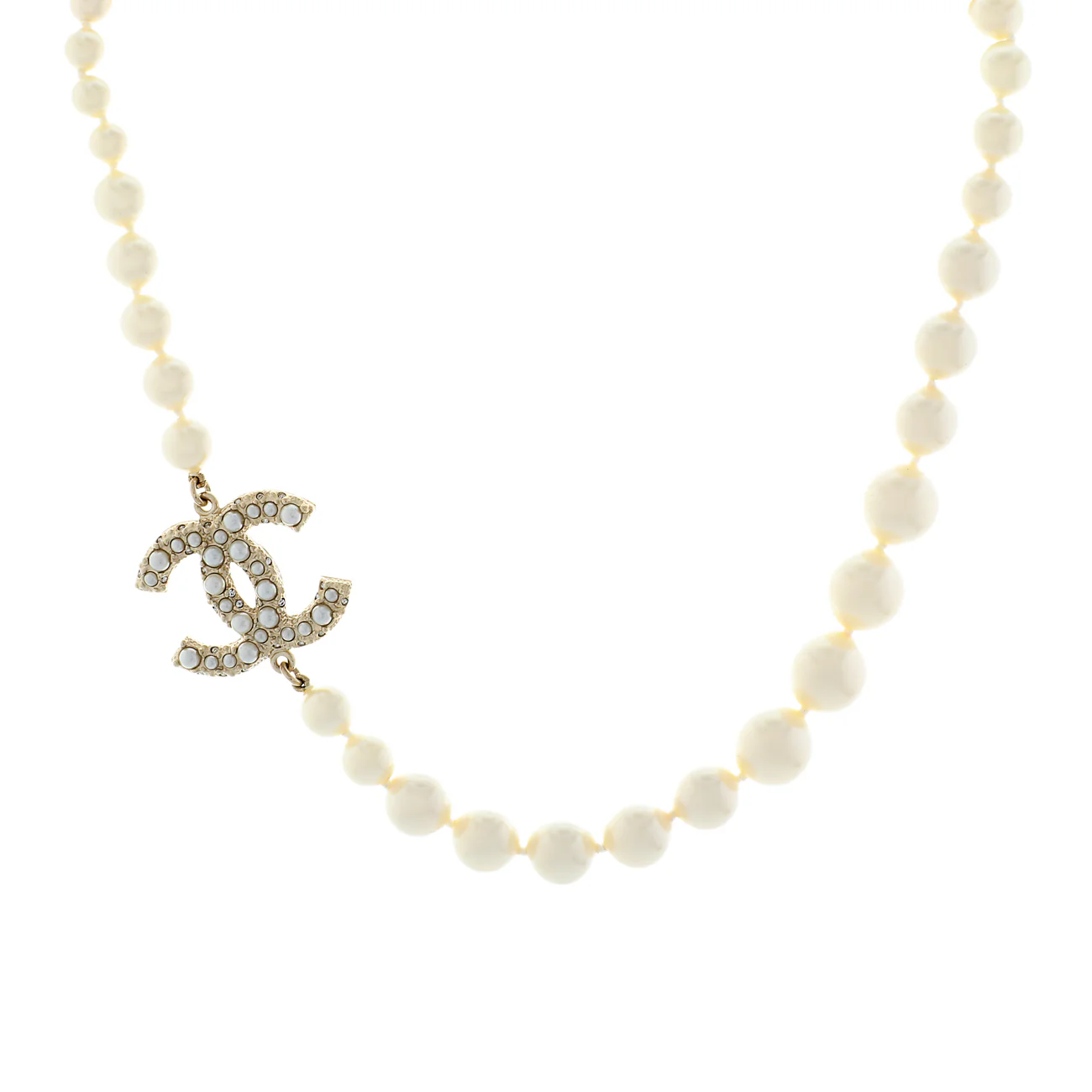 Chanel Pearl CC Choker Necklace