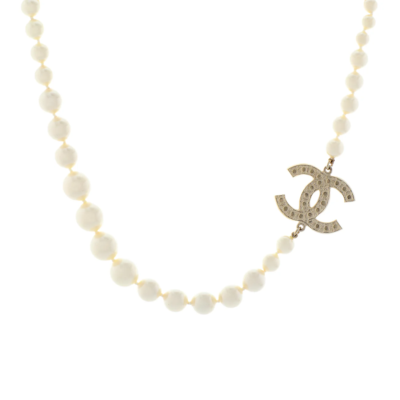 Chanel Pearl CC Choker Necklace - Image 2