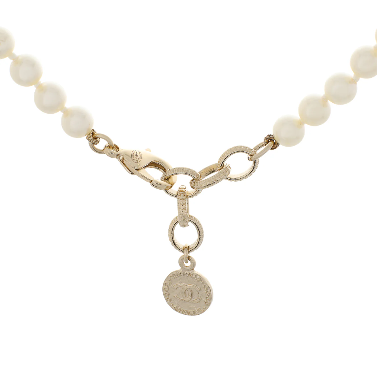 Chanel Pearl CC Choker Necklace - Image 3