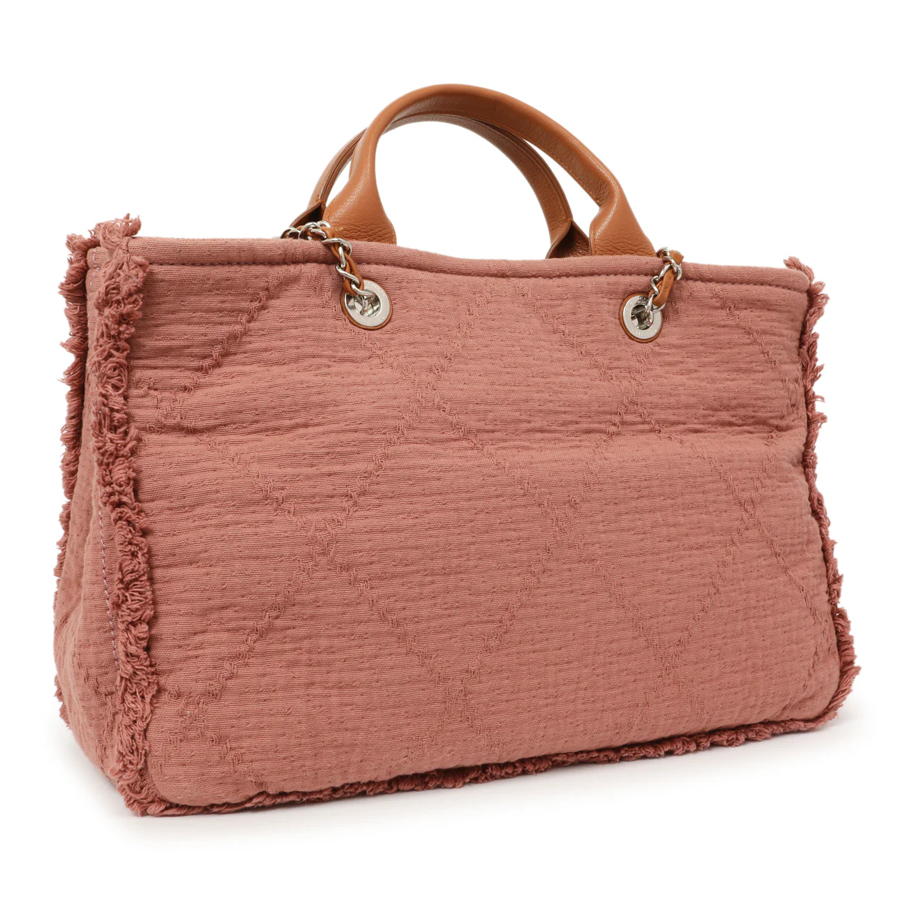 Chanel Pink Canvas Double Face Tote - Image 2