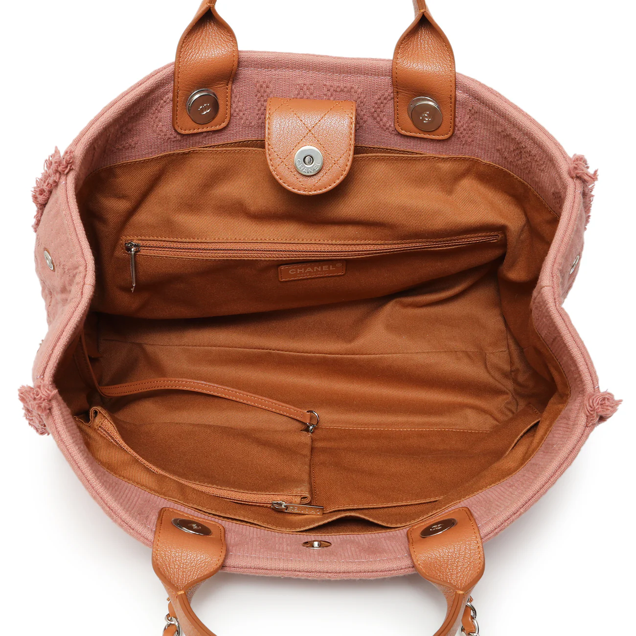 Chanel Pink Canvas Double Face Tote - Image 8
