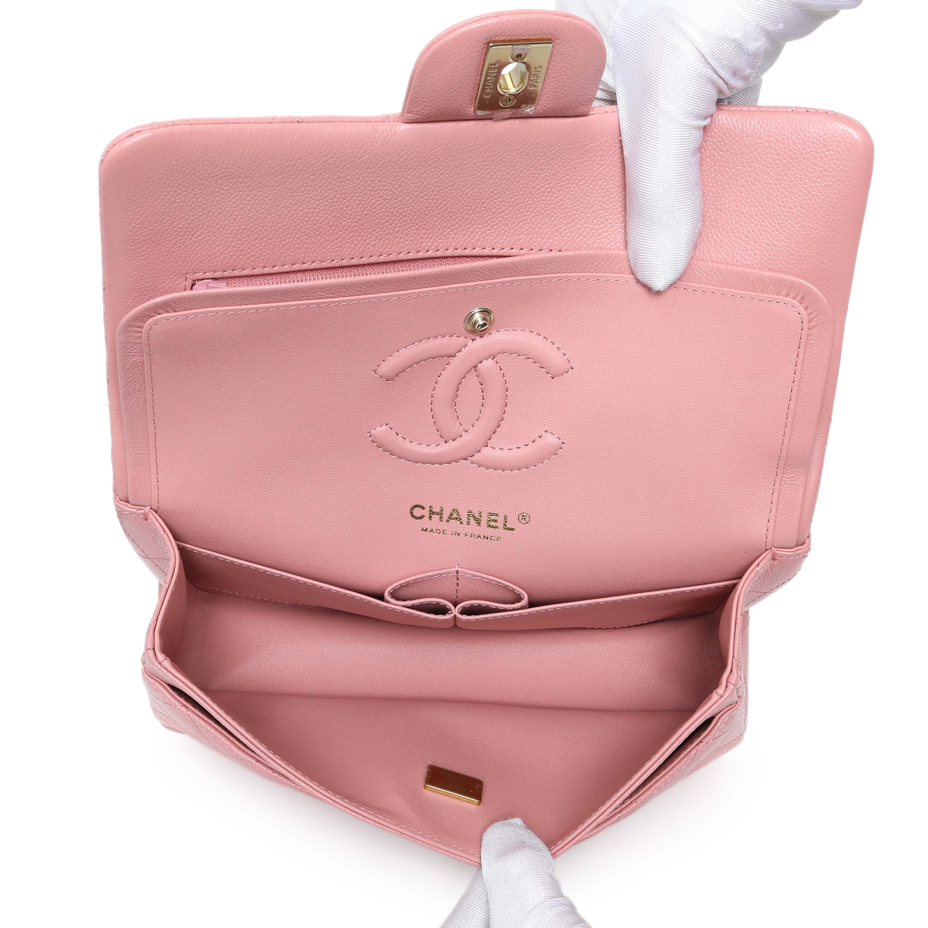 Chanel Pink Caviar Small Classic Double Flap - Image 4