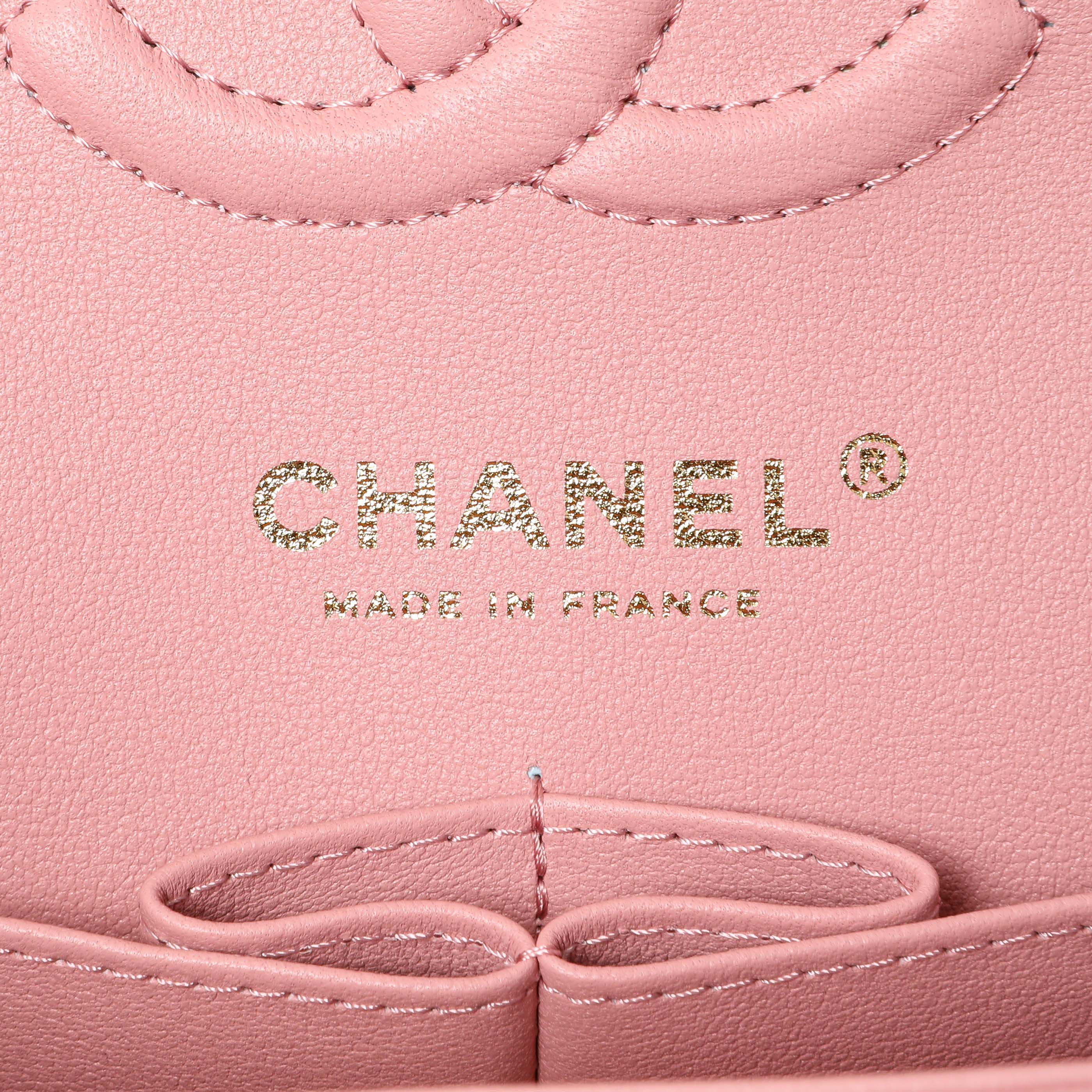 Chanel Pink Caviar Small Classic Double Flap - Image 5