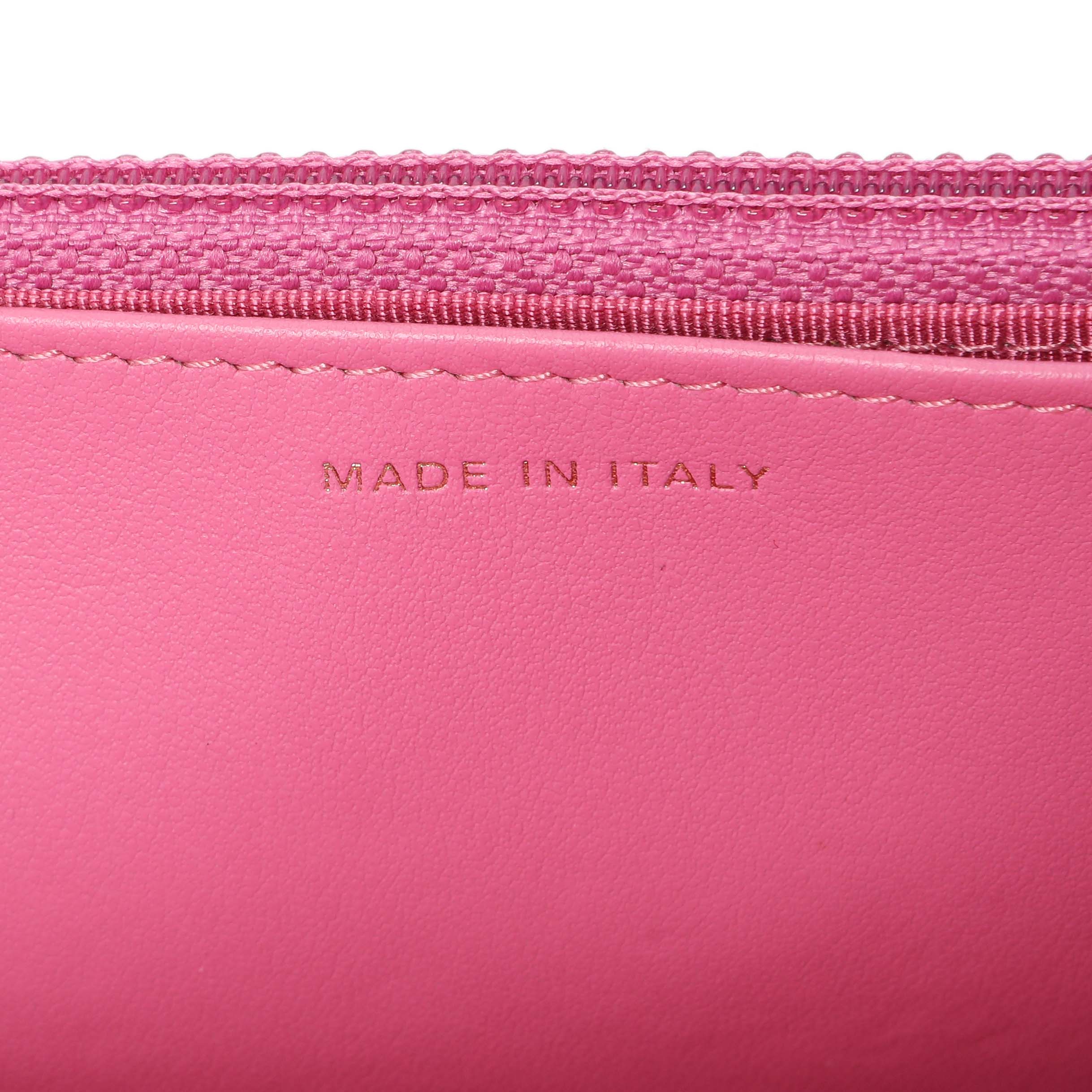Chanel Pink Caviar Wallet on Chain - Image 6