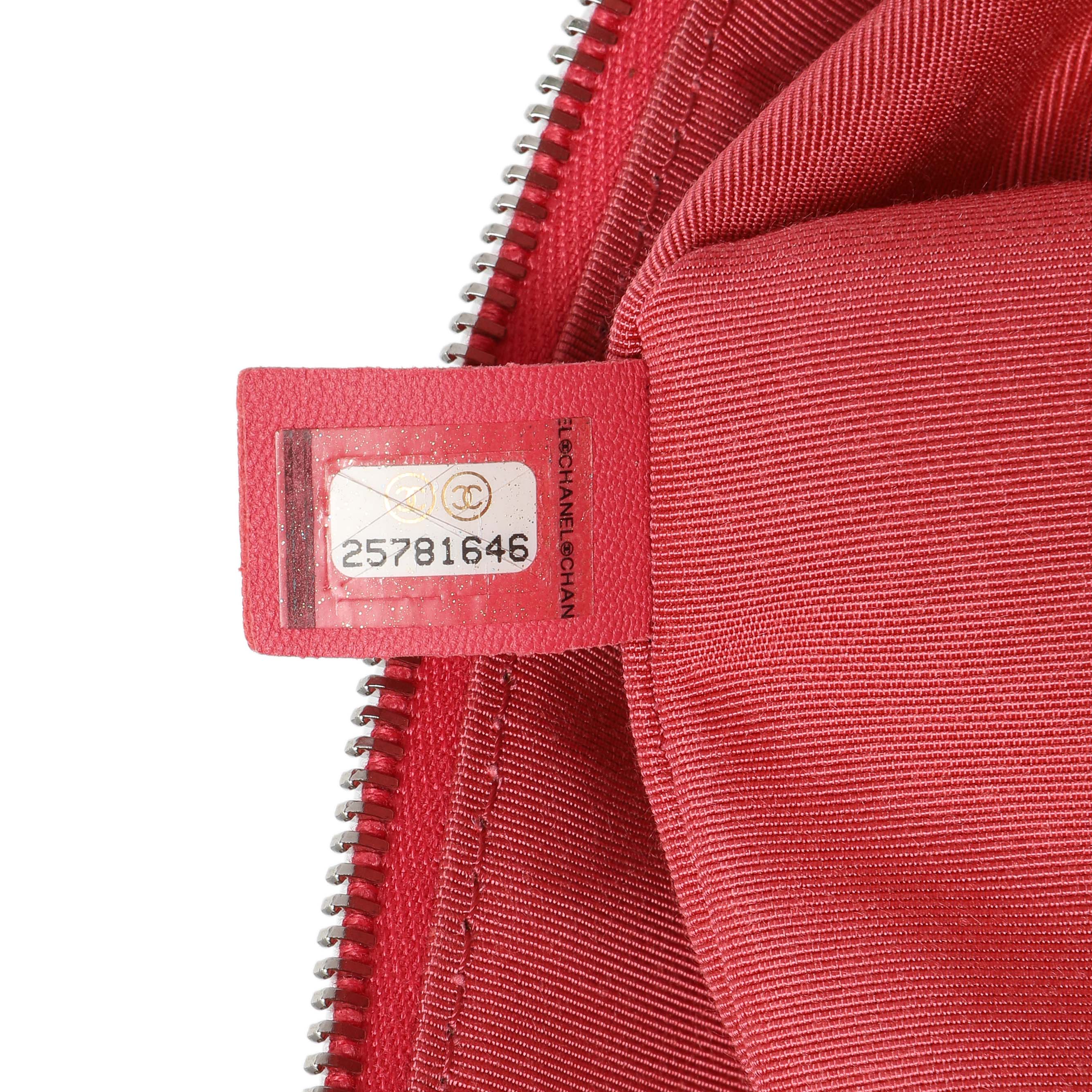 Chanel Pink Crumpled Calfskin PVC Quilted Aquarium Backpack - Image 11
