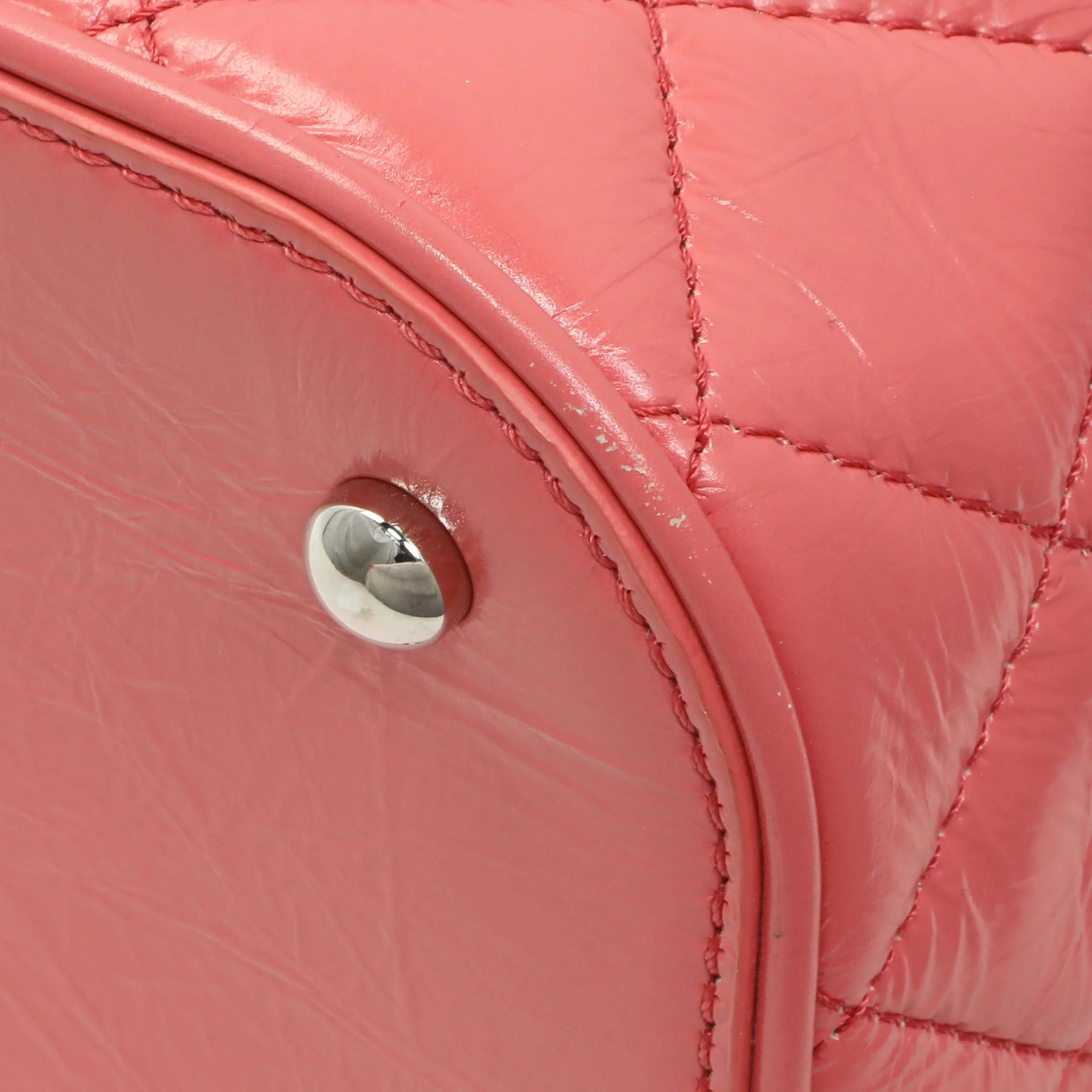 Chanel Pink Crumpled Calfskin PVC Quilted Aquarium Backpack - Image 5