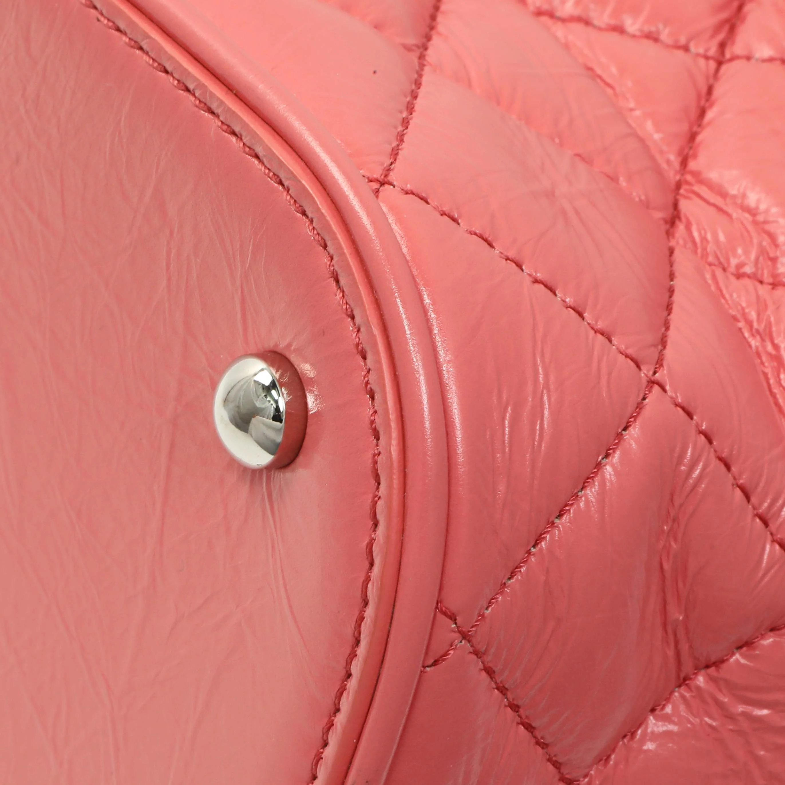 Chanel Pink Crumpled Calfskin PVC Quilted Aquarium Backpack - Image 7