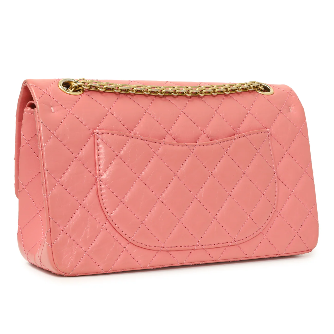 Chanel Pink Quilted Aged Calfskin Reissue 225 Flap - Image 2
