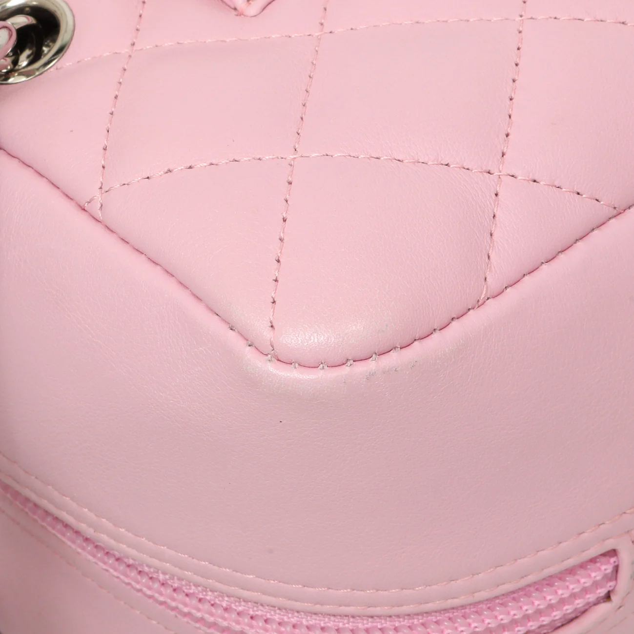 Chanel Pink Quilted Calfskin Large Cambon Bowler - Image 10