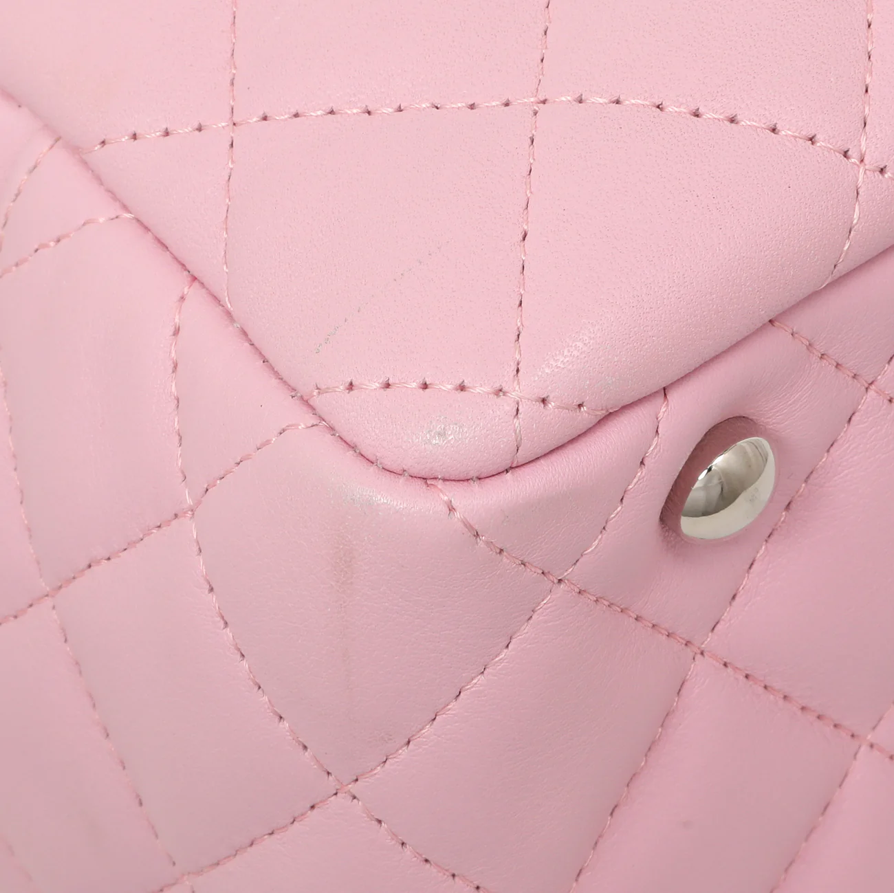 Chanel Pink Quilted Calfskin Large Cambon Bowler - Image 6