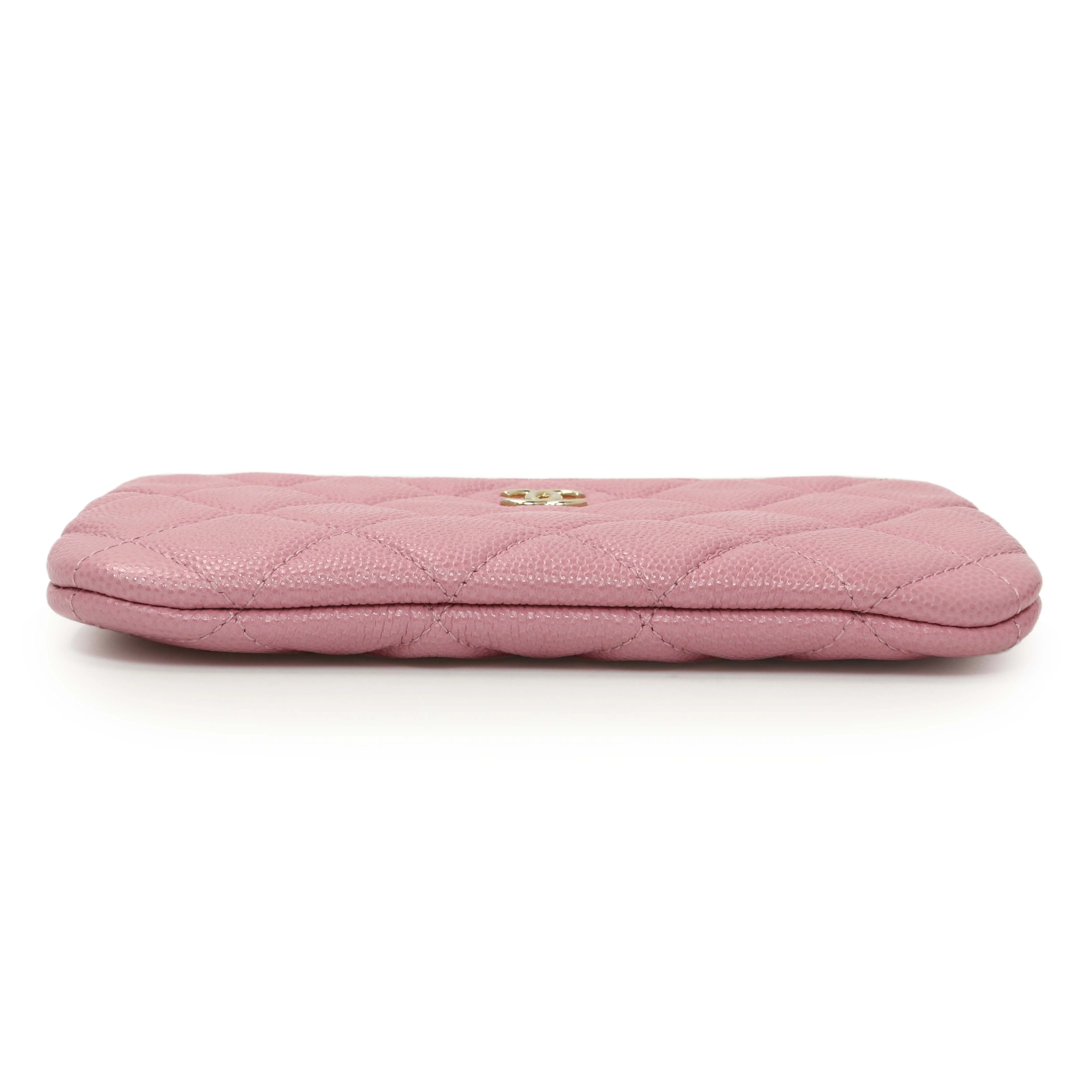 Chanel Pink Quilted Caviar Small Cosmetic Case - Image 3