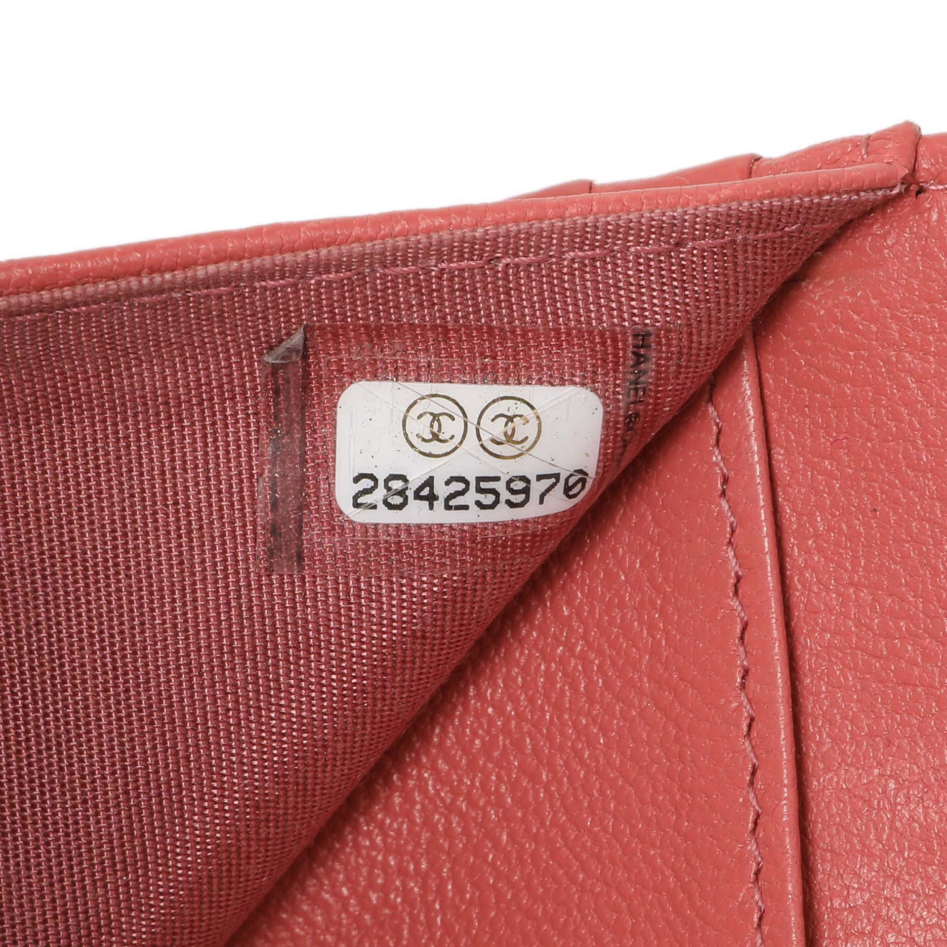 Chanel Pink Quilted Lambskin 19 Small Flap Wallet - Image 6