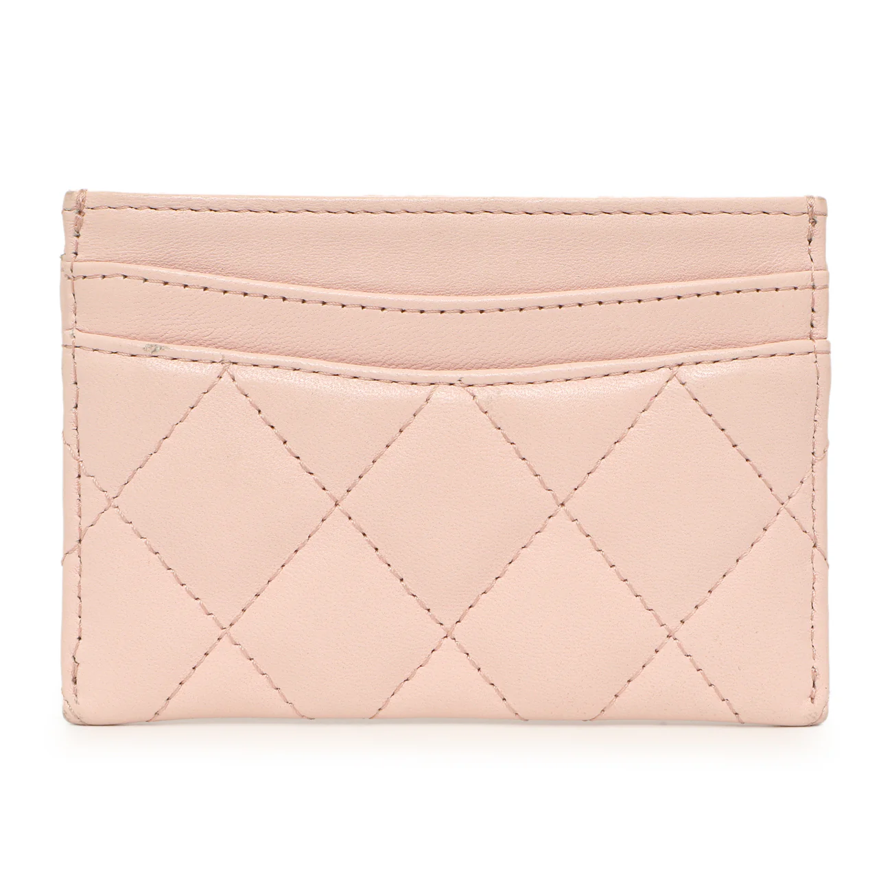 Chanel Pink Quilted Lambskin Card Holder - Image 2