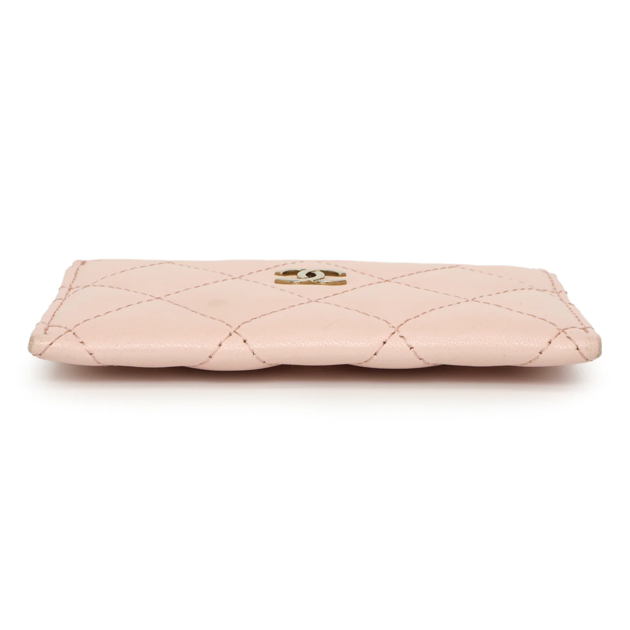Chanel Pink Quilted Lambskin Card Holder - Image 3