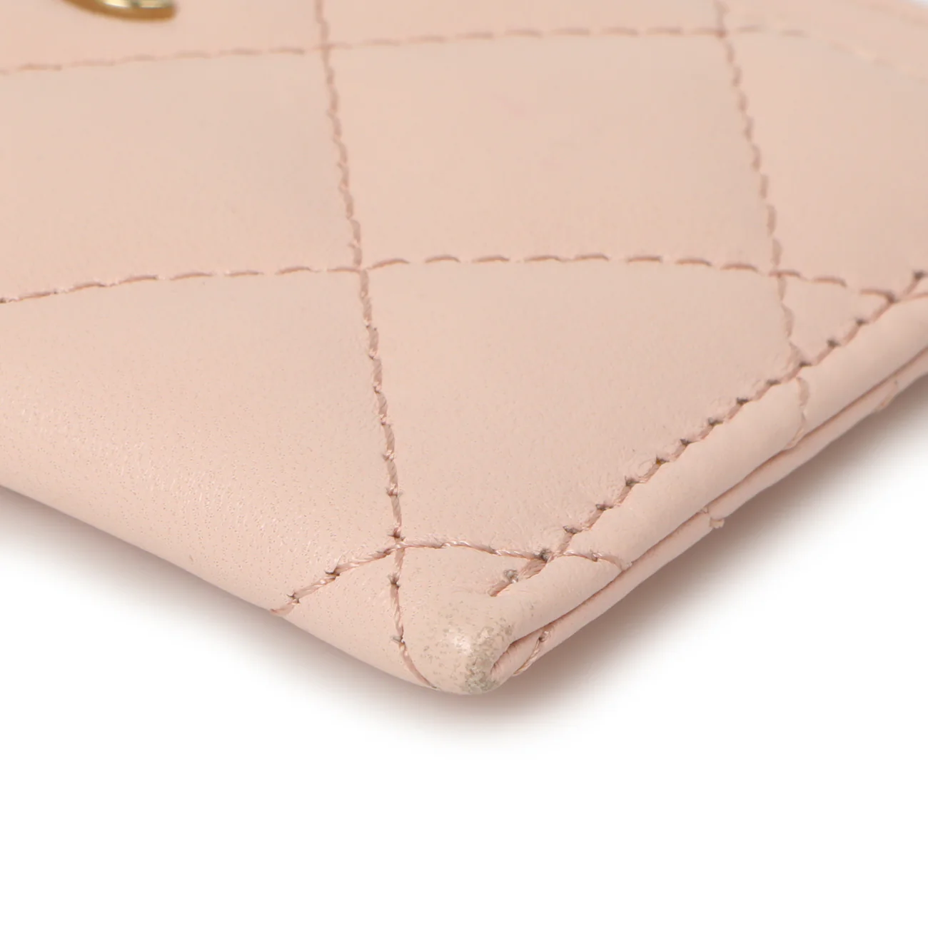 Chanel Pink Quilted Lambskin Card Holder - Image 8
