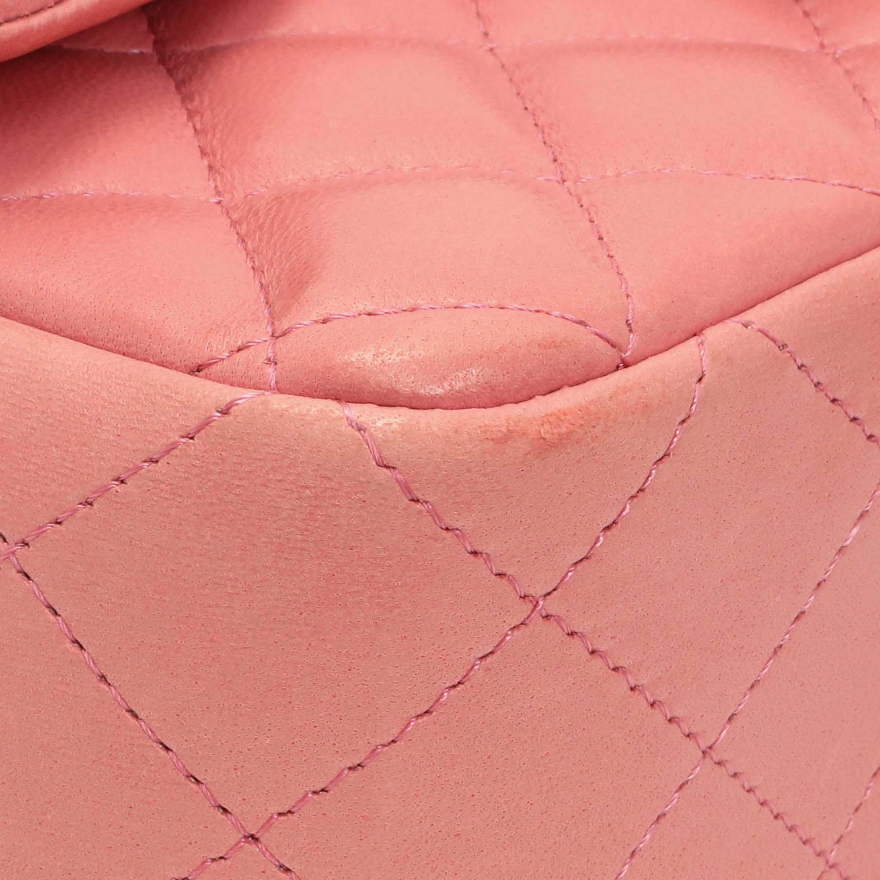 Chanel Pink Quilted Lambskin Mini Rectangular Flap - Image 4