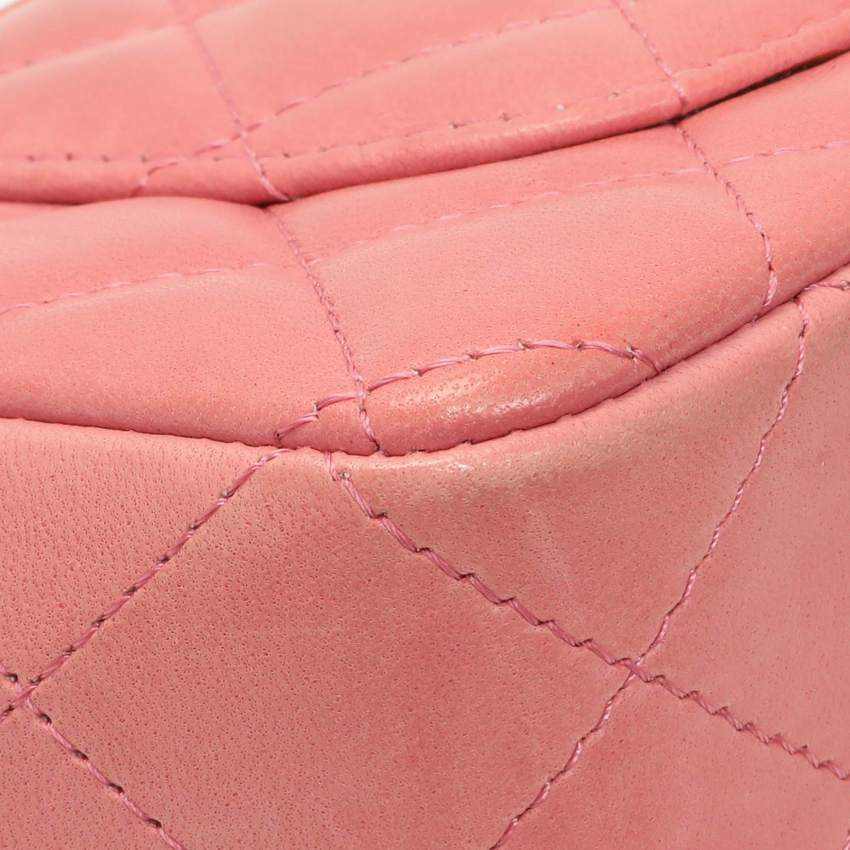 Chanel Pink Quilted Lambskin Mini Rectangular Flap - Image 6
