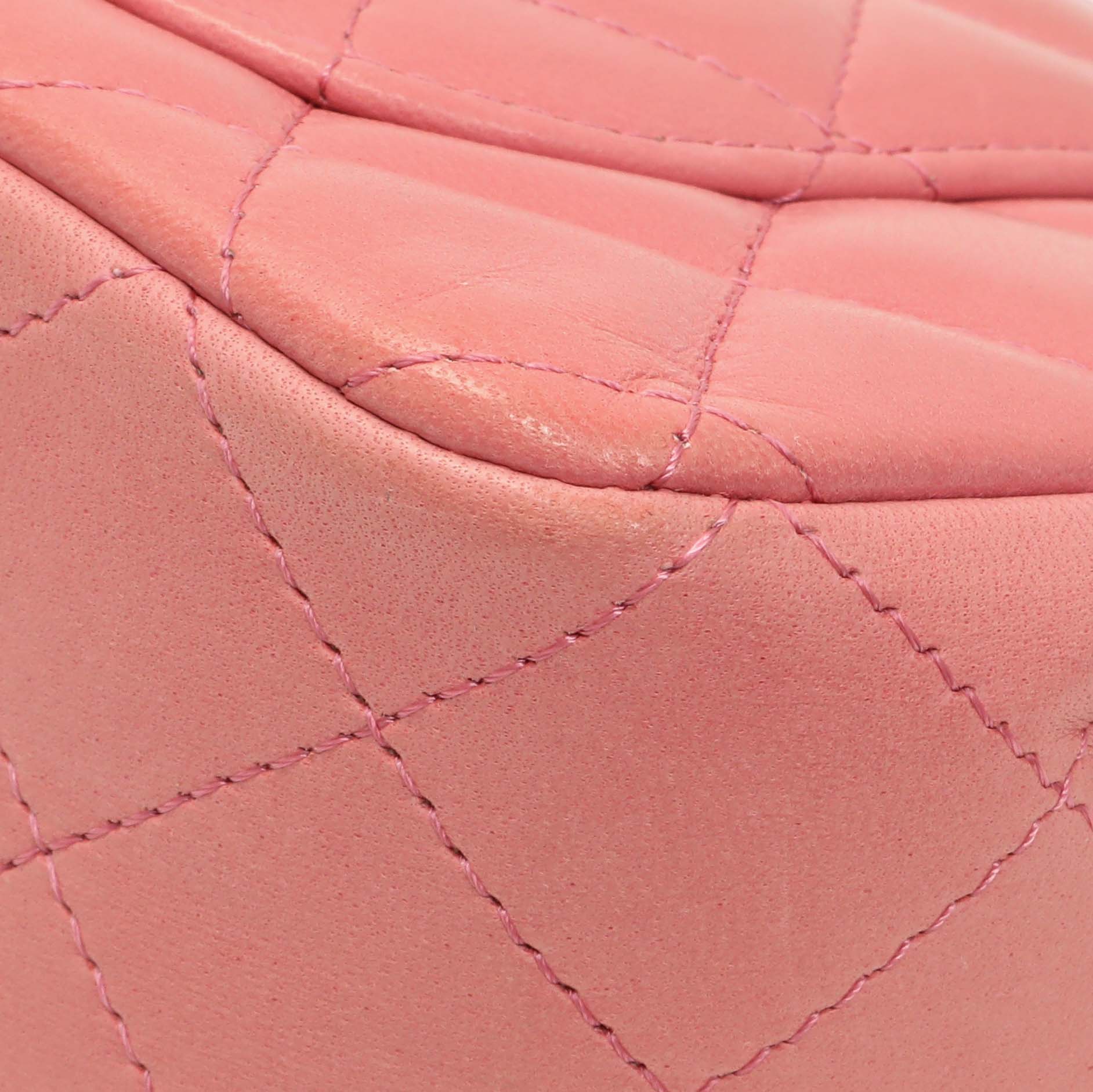 Chanel Pink Quilted Lambskin Mini Rectangular Flap - Image 7