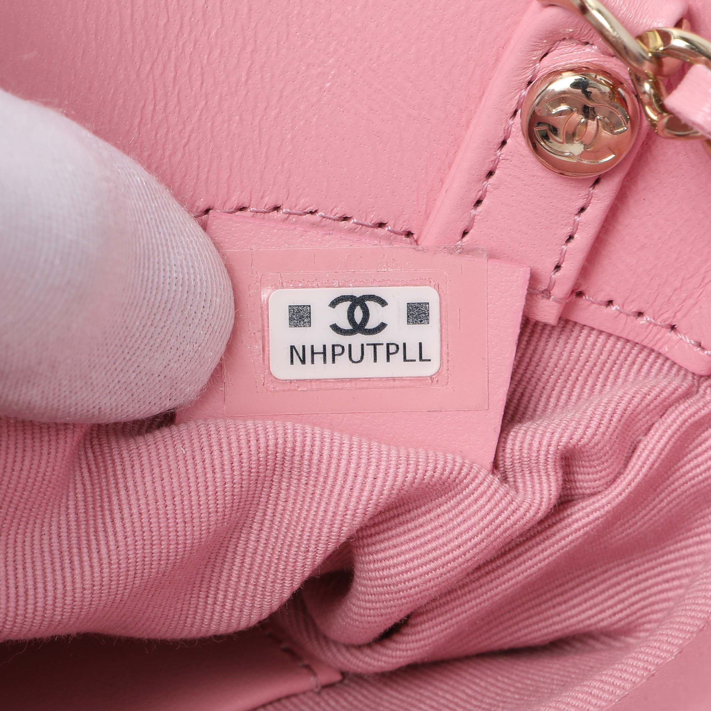 Chanel Pink Shiny Crumpled Calfskin Quilted Nano 31 Shopping Bag - Image 10