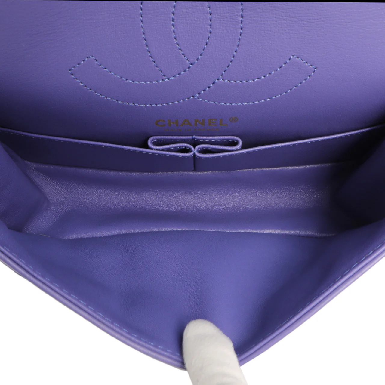 Chanel Purple Quilted Aged Calfskin 2.55 Reissue Double Flap 225 - Image 4