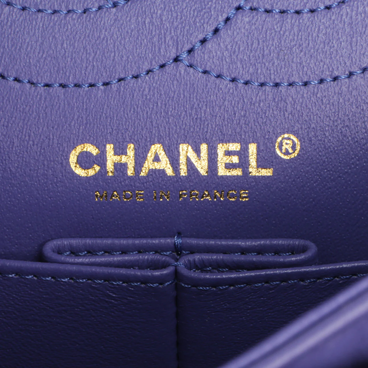 Chanel Purple Quilted Aged Calfskin 2.55 Reissue Double Flap 225 - Image 5