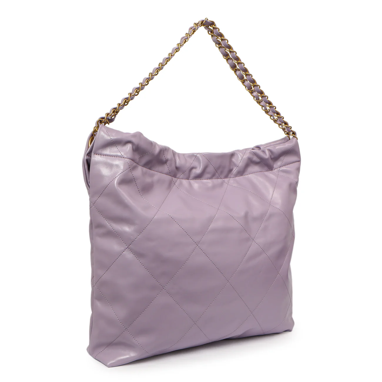 Chanel Purple Quilted Shiny Calfskin 22 - Image 2