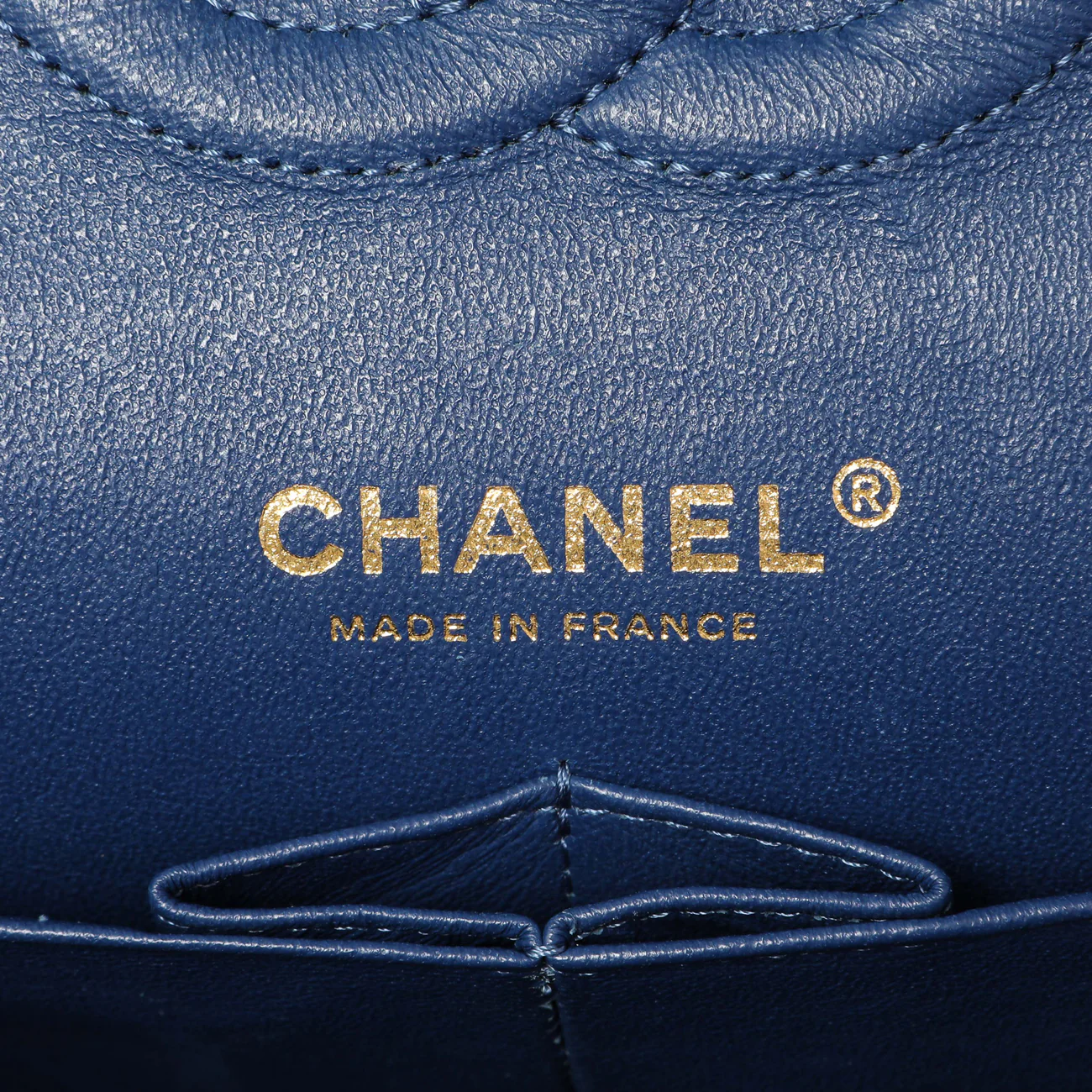 Chanel Quilted Denim Medium Classic Double Flap - Image 5