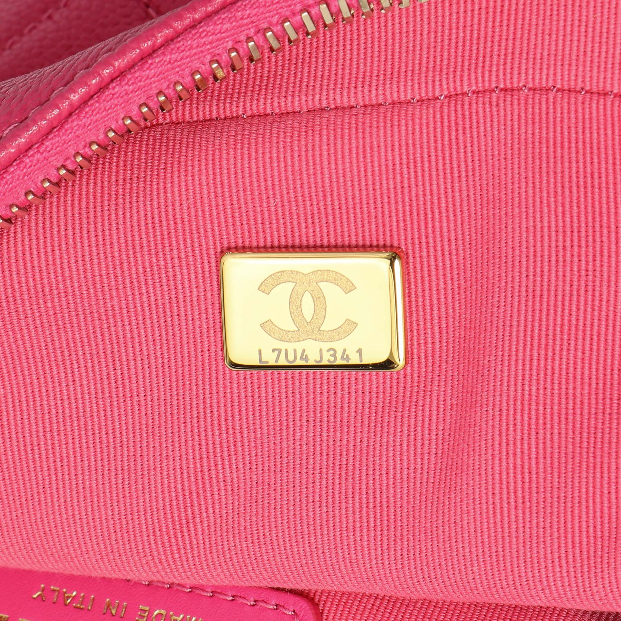 Chanel Quilted Pink Caviar Chain Melody Backpack - Image 6