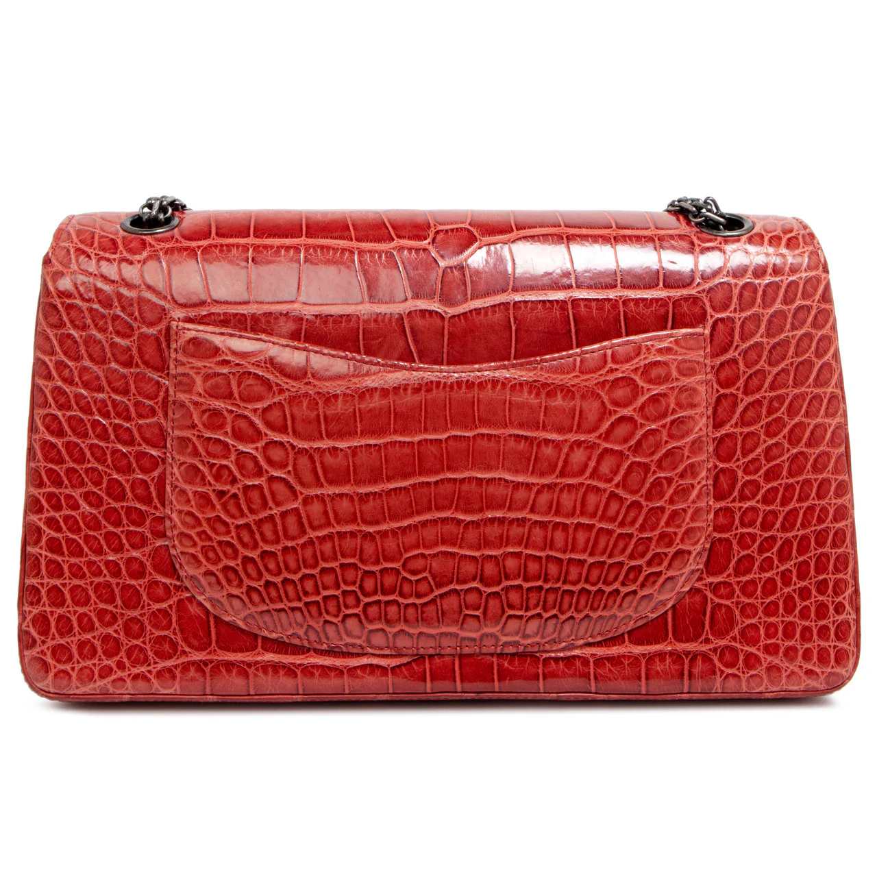 Chanel  Red Alligator Reissue 2.55 Double Flap 226 - Image 4