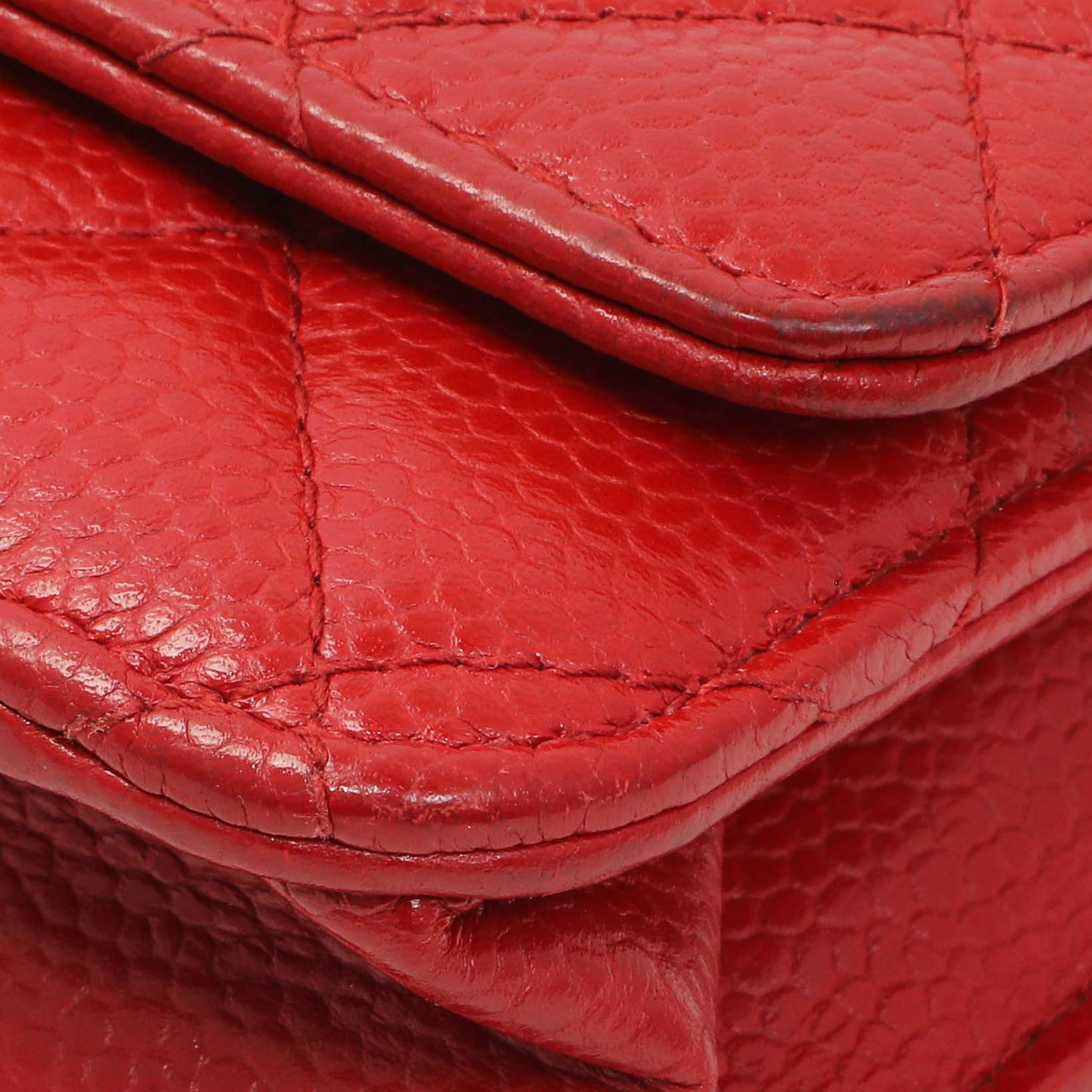 Chanel Red Caviar Classic Wallet On Chain - Image 5