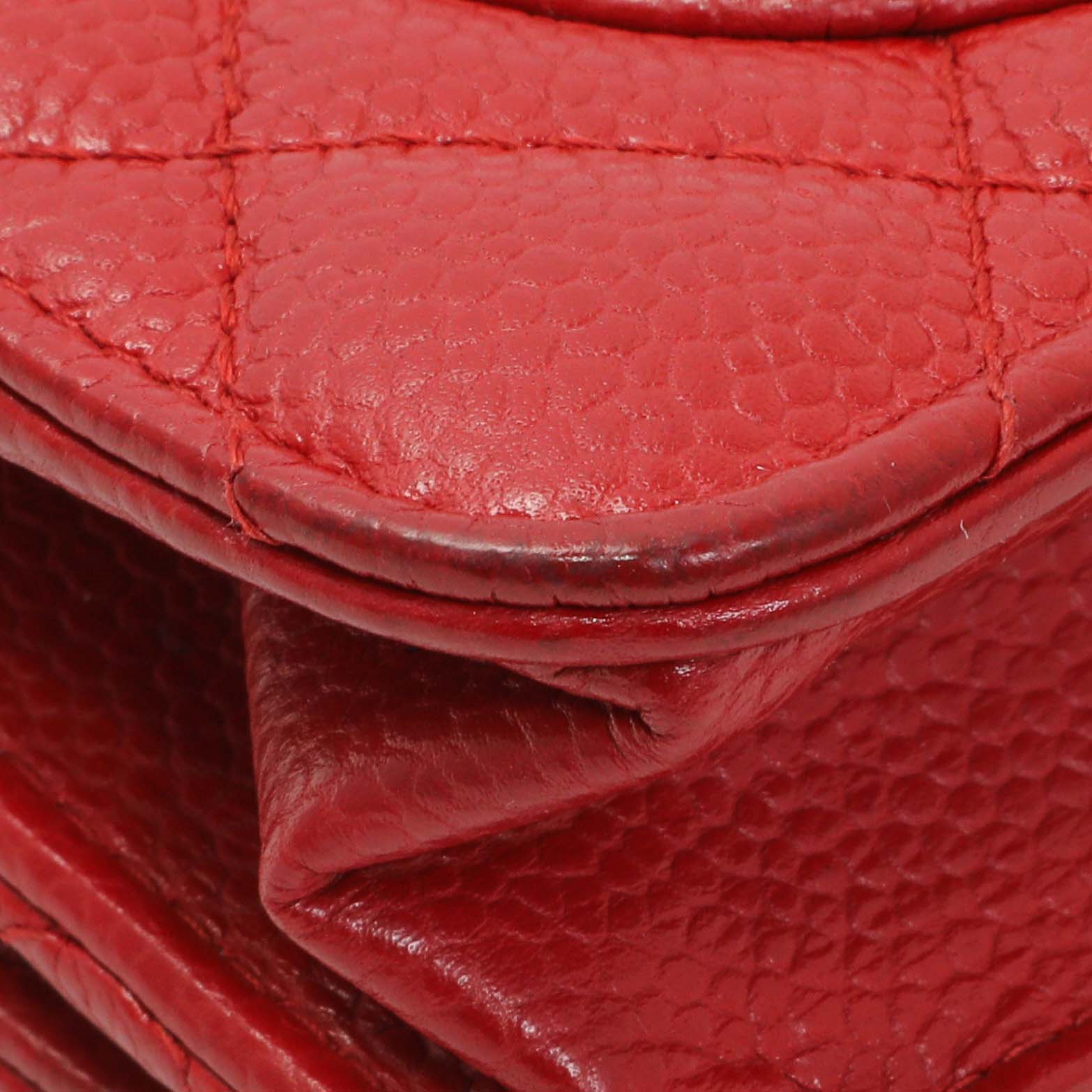 Chanel Red Caviar Classic Wallet On Chain - Image 6