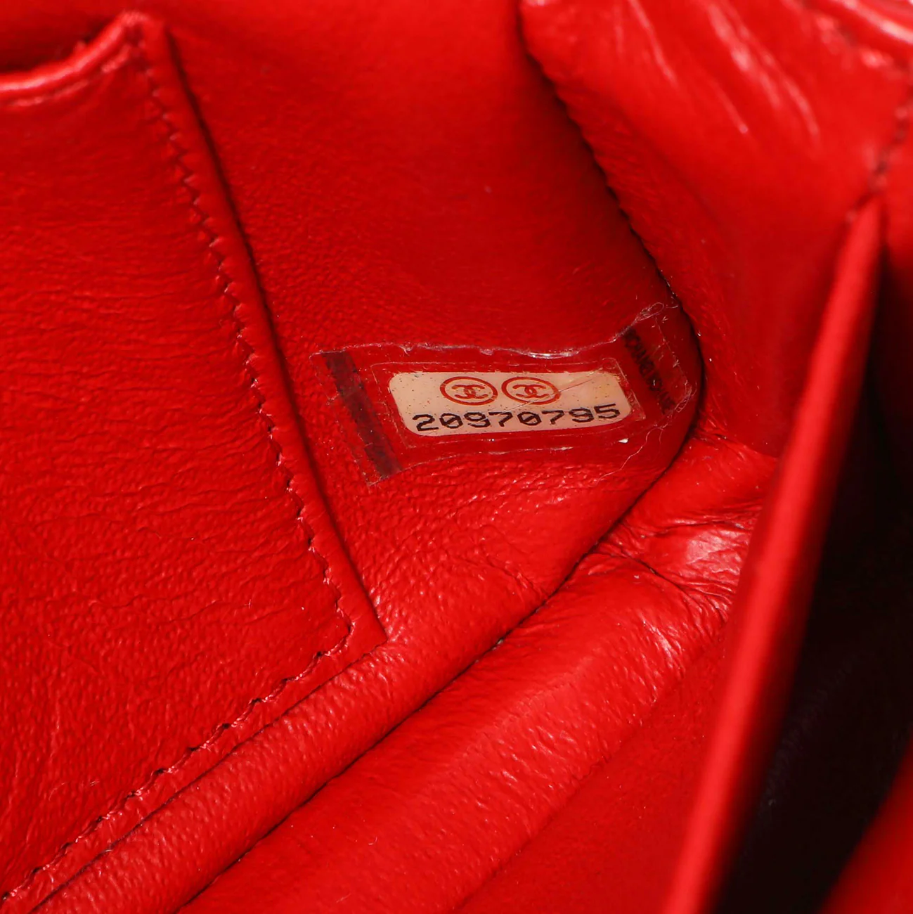 Chanel Red Patent Chevron Extra Mini Rectangular Flap - Image 6