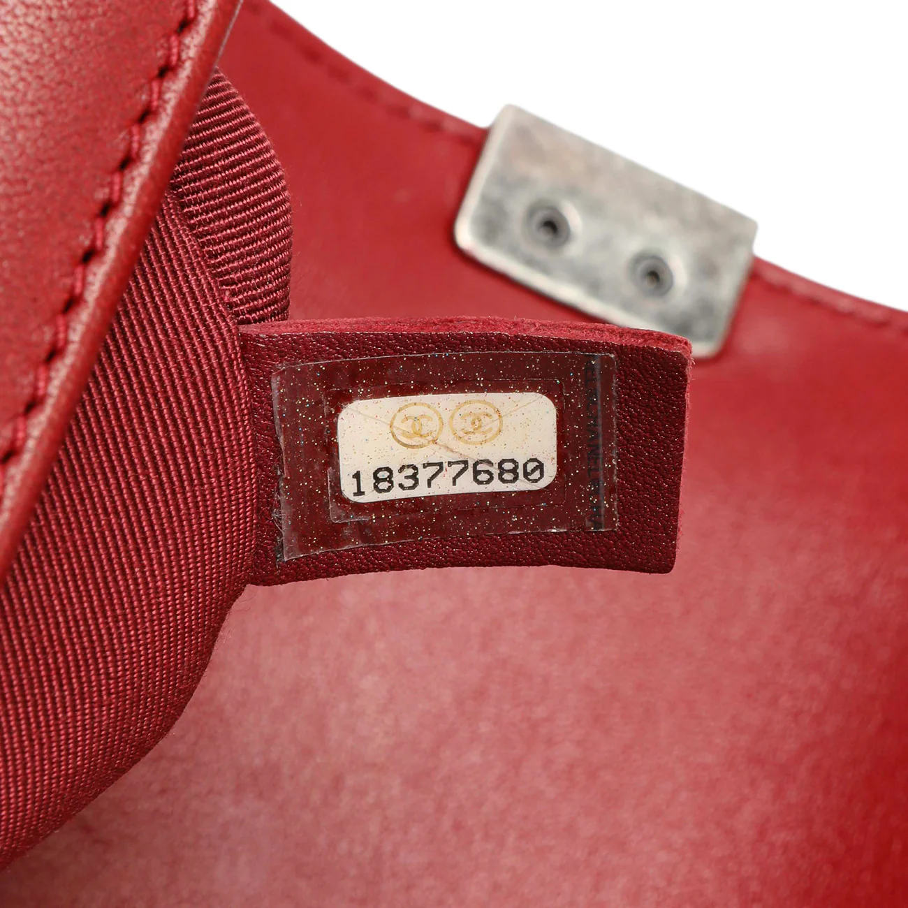 Chanel Red Quilted Calfskin Medium Boy Flap - Image 11