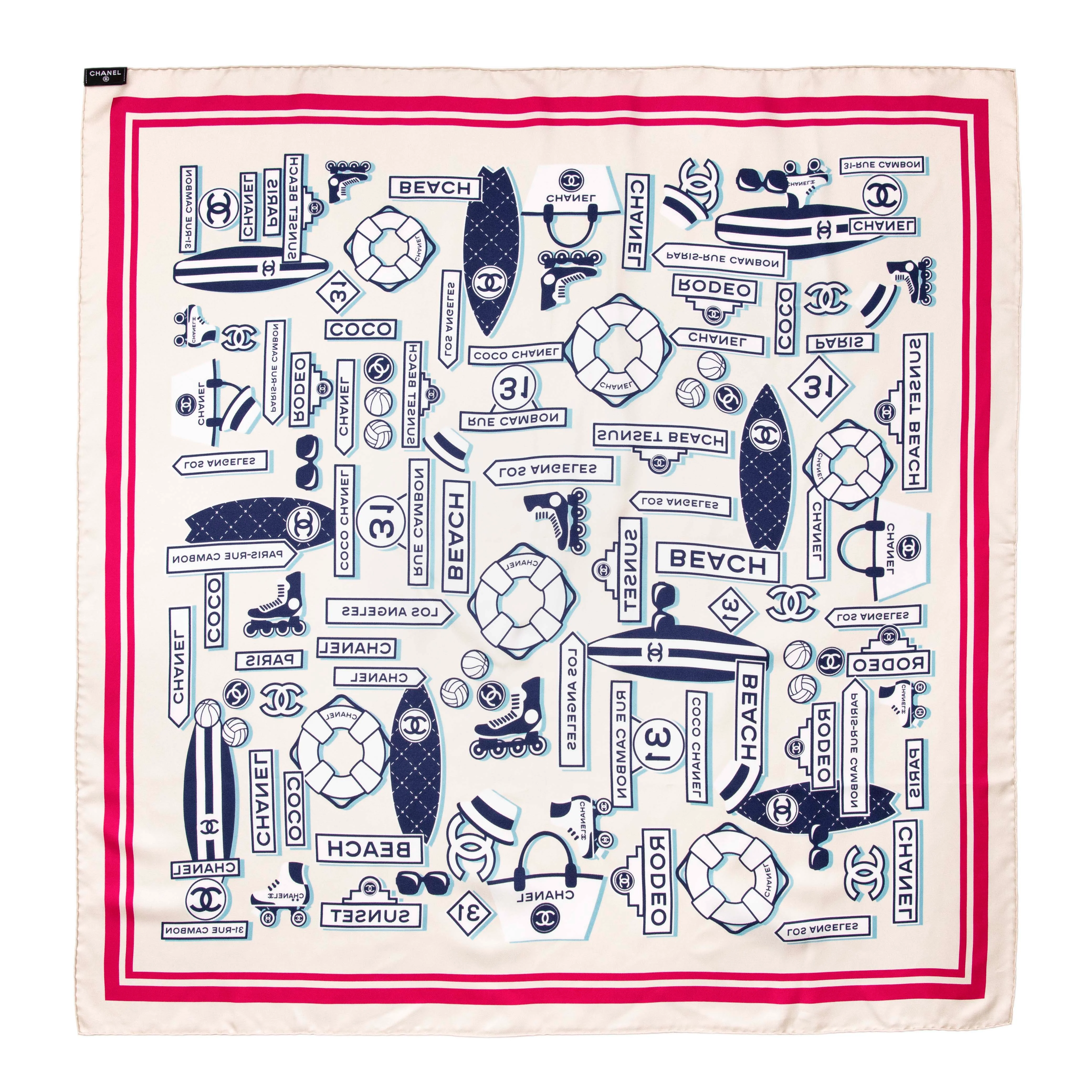 Chanel Silk Square Scarf - Image 3