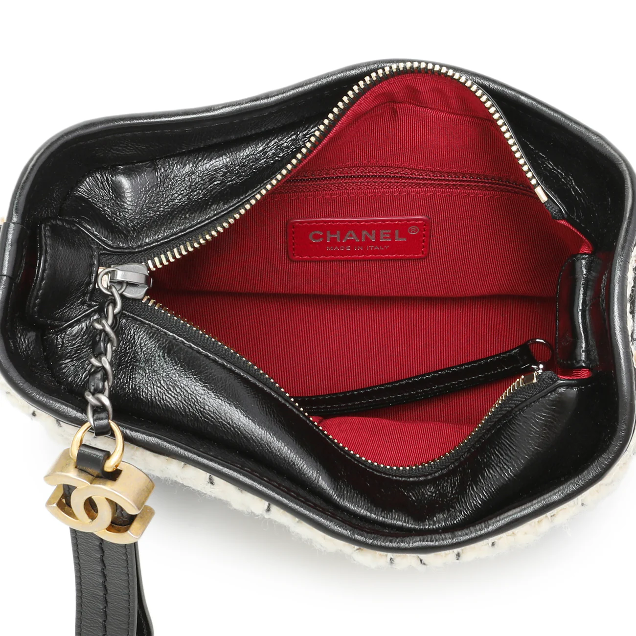 Chanel Tweed Calfskin Small Gabrielle Hobo - Image 4