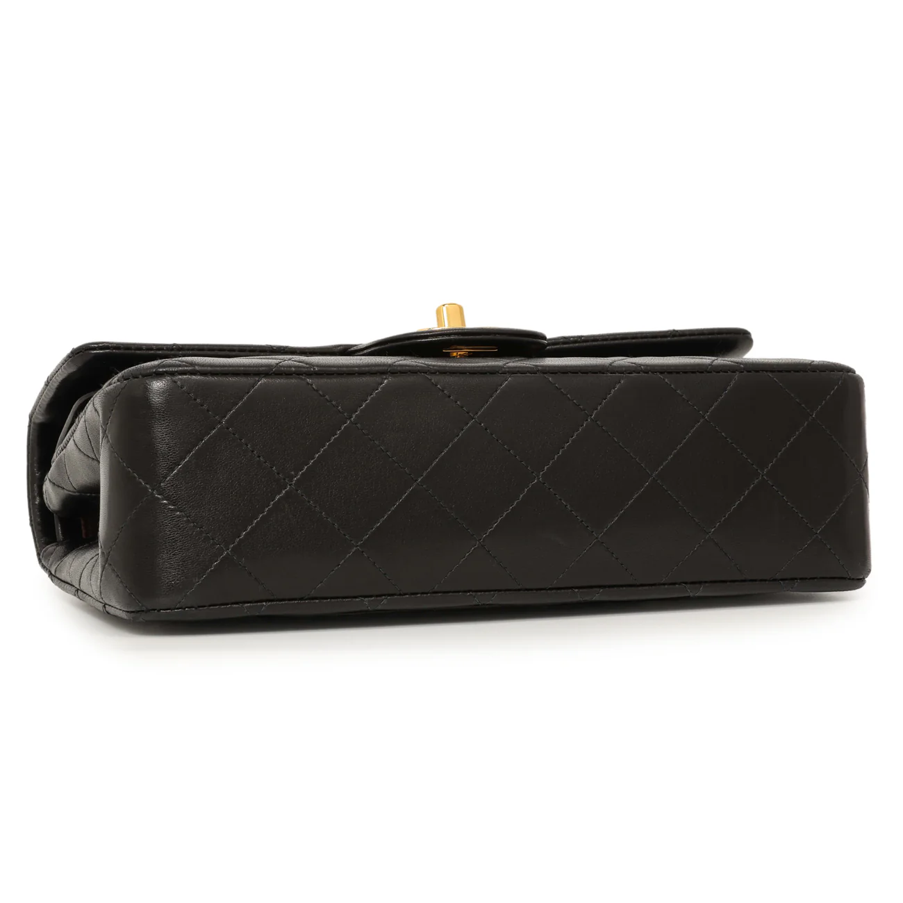 Chanel Vintage Black Quilted Lambskin Small Double Flap - Image 3
