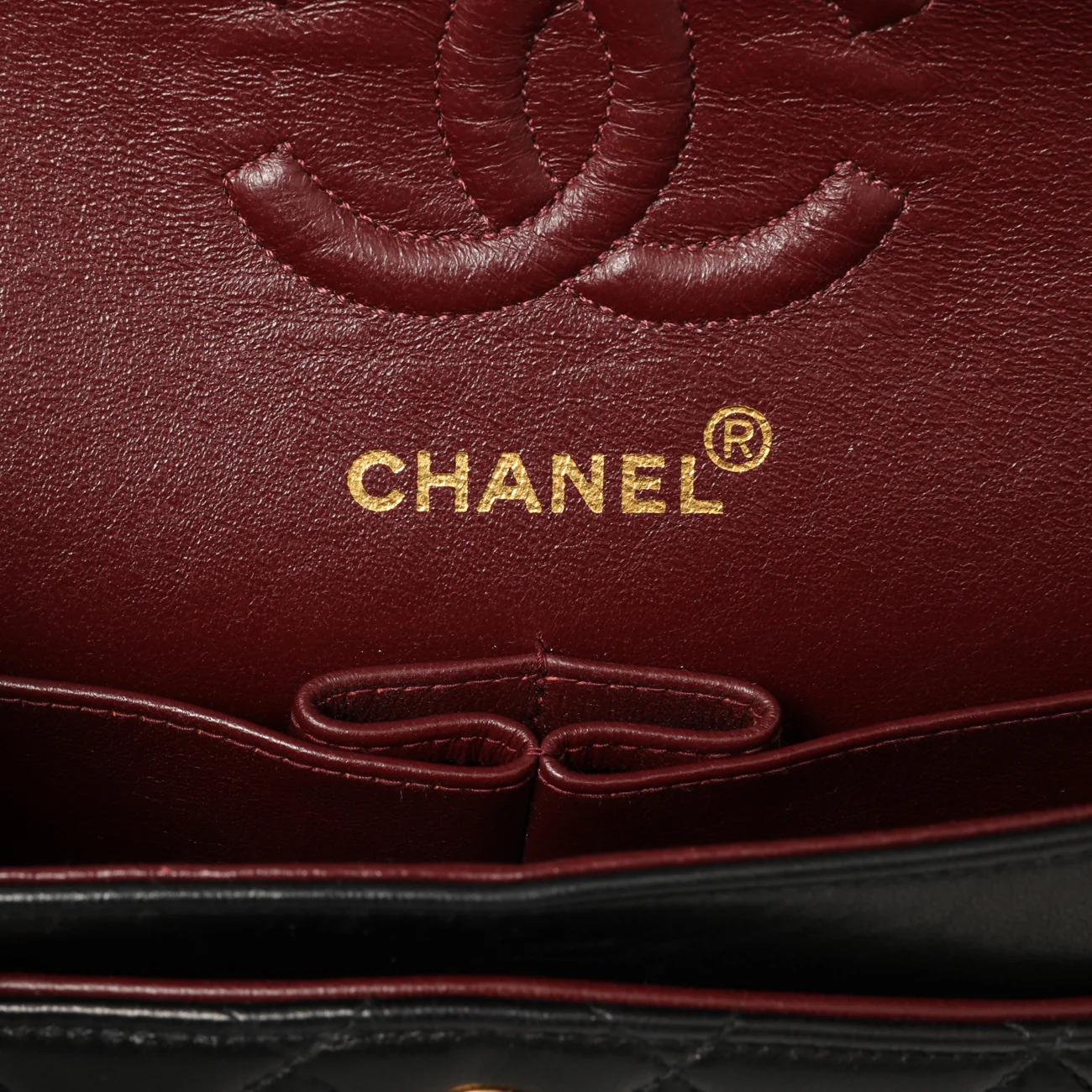 Chanel Vintage Black Quilted Lambskin Small Double Flap - Image 5