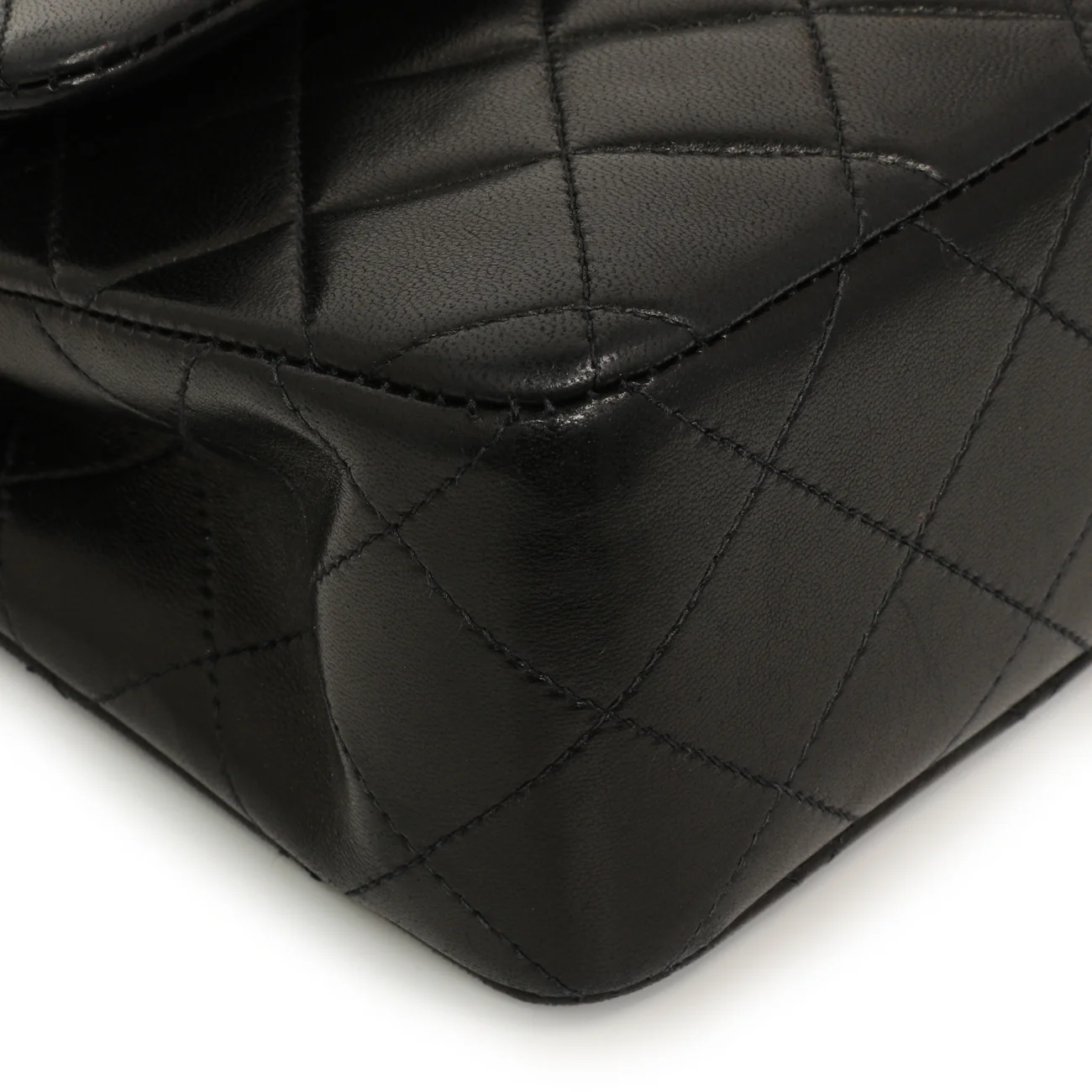 Chanel Vintage Black Quilted Lambskin Small Double Flap - Image 7
