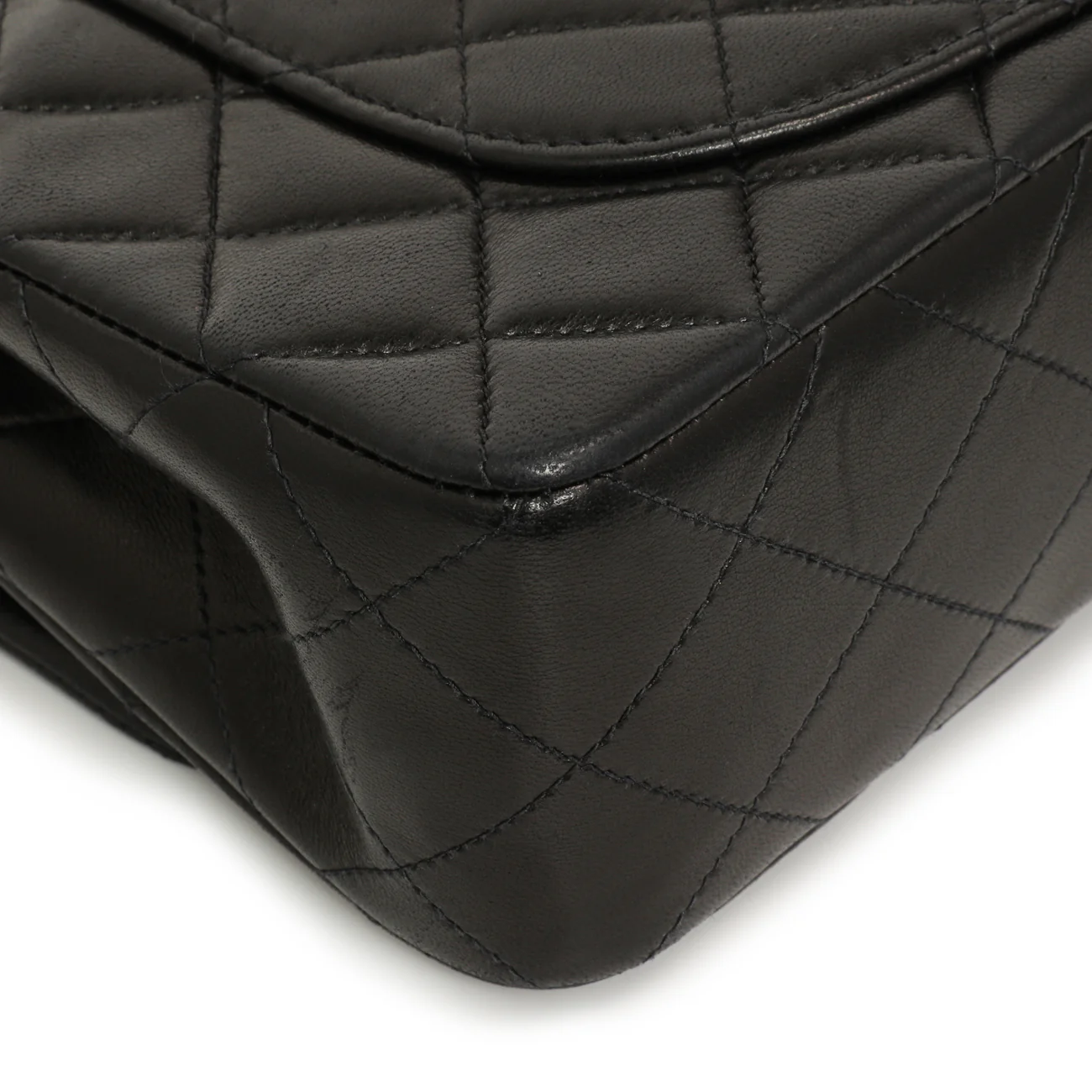 Chanel Vintage Black Quilted Lambskin Small Double Flap - Image 9
