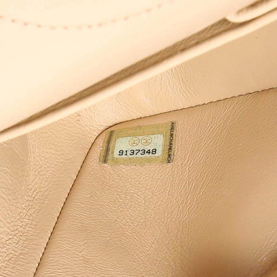 Chanel White Pink Tweed Quilted Medium Double Flap - Image 10