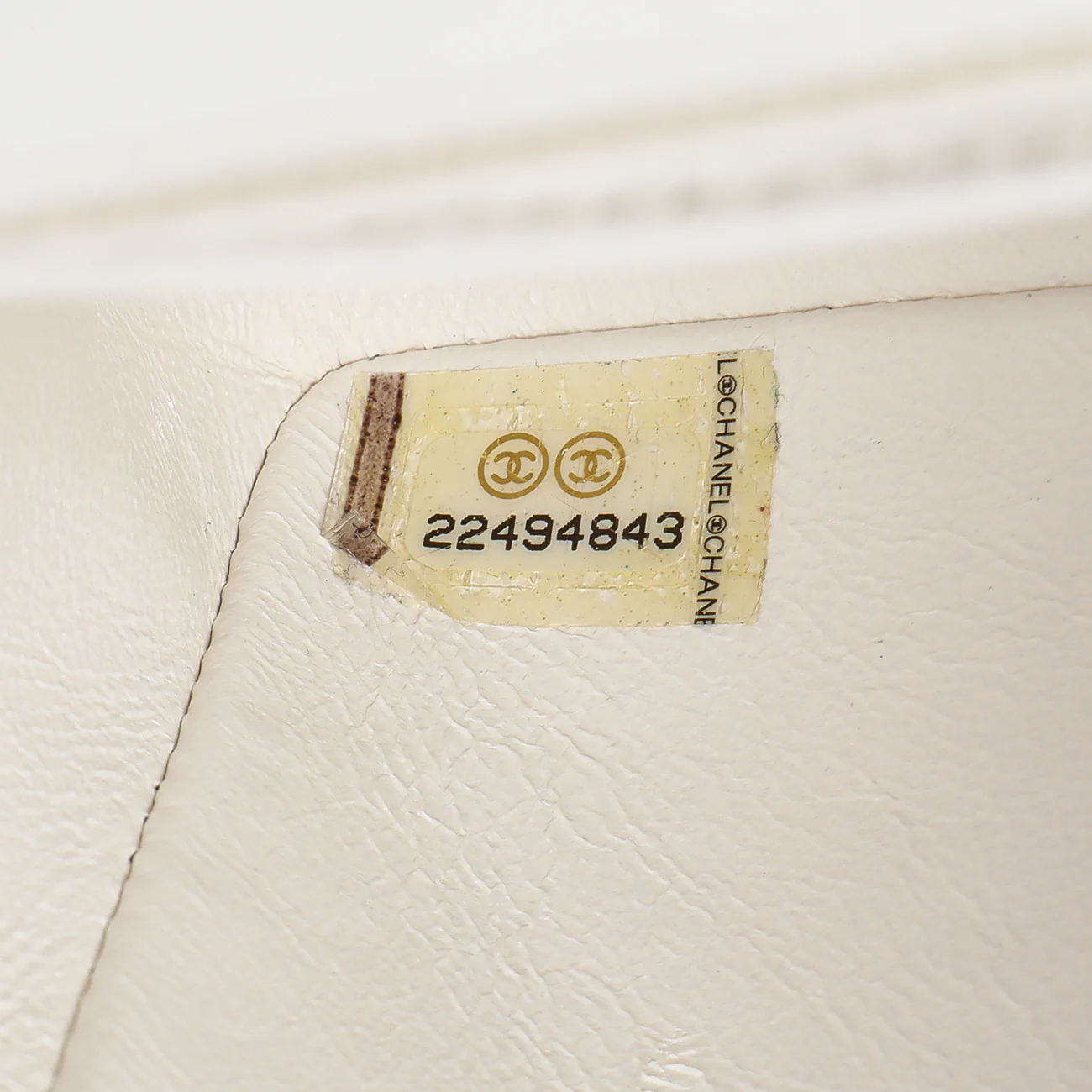 Chanel White Quilted Lambskin Mini Square Flap - Image 11