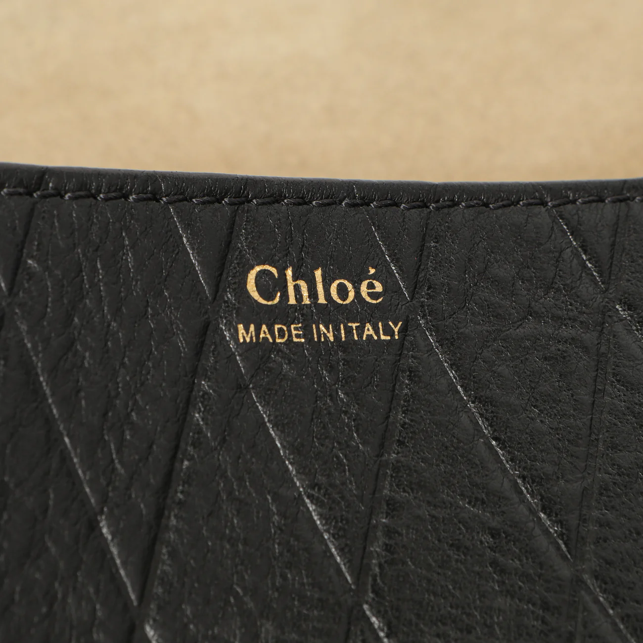 Chloe Black Diamond Embossed Lambskin Drew Shoulder Bag - Image 6