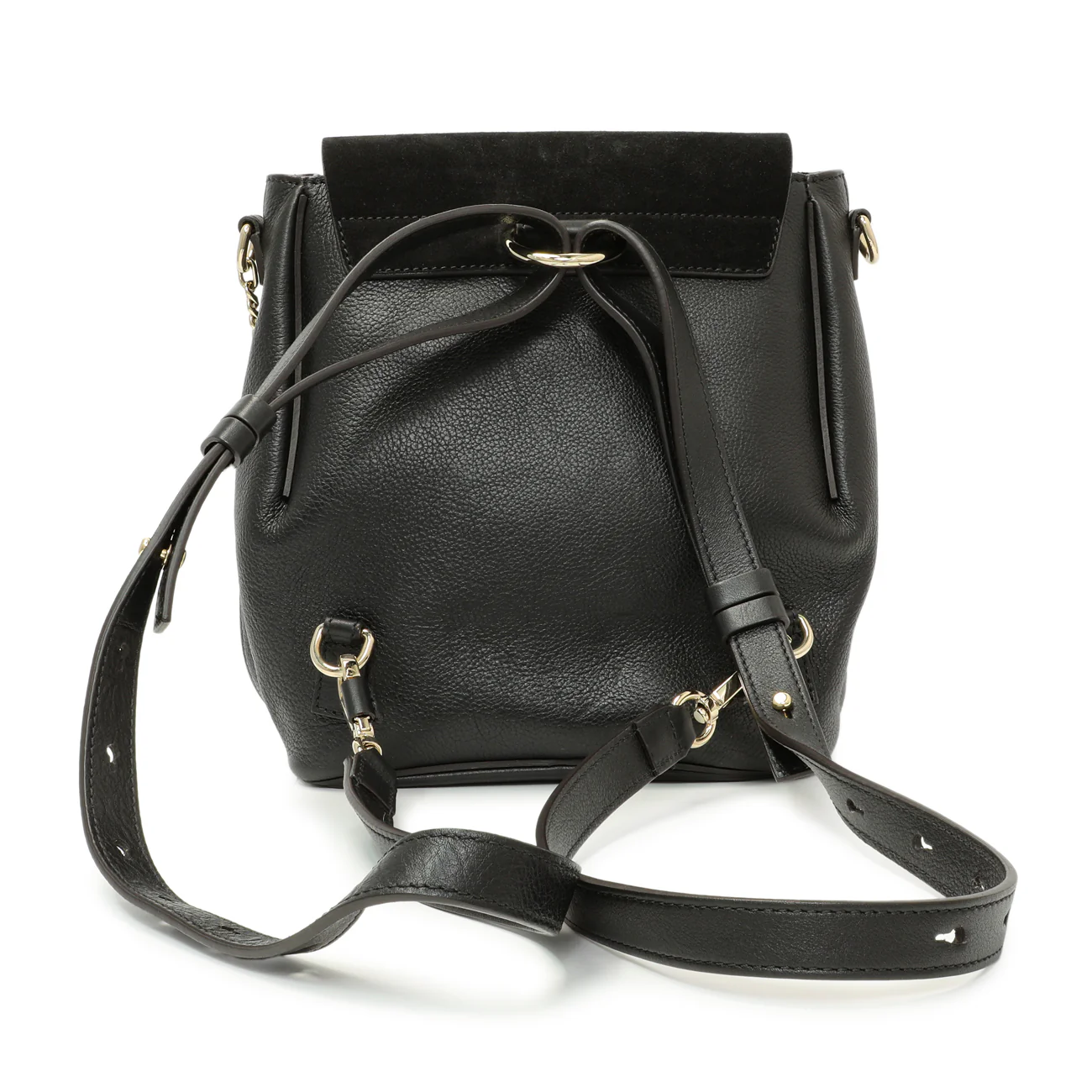 Chloe Black Suede Calfskin Small Faye Backpack - Image 2