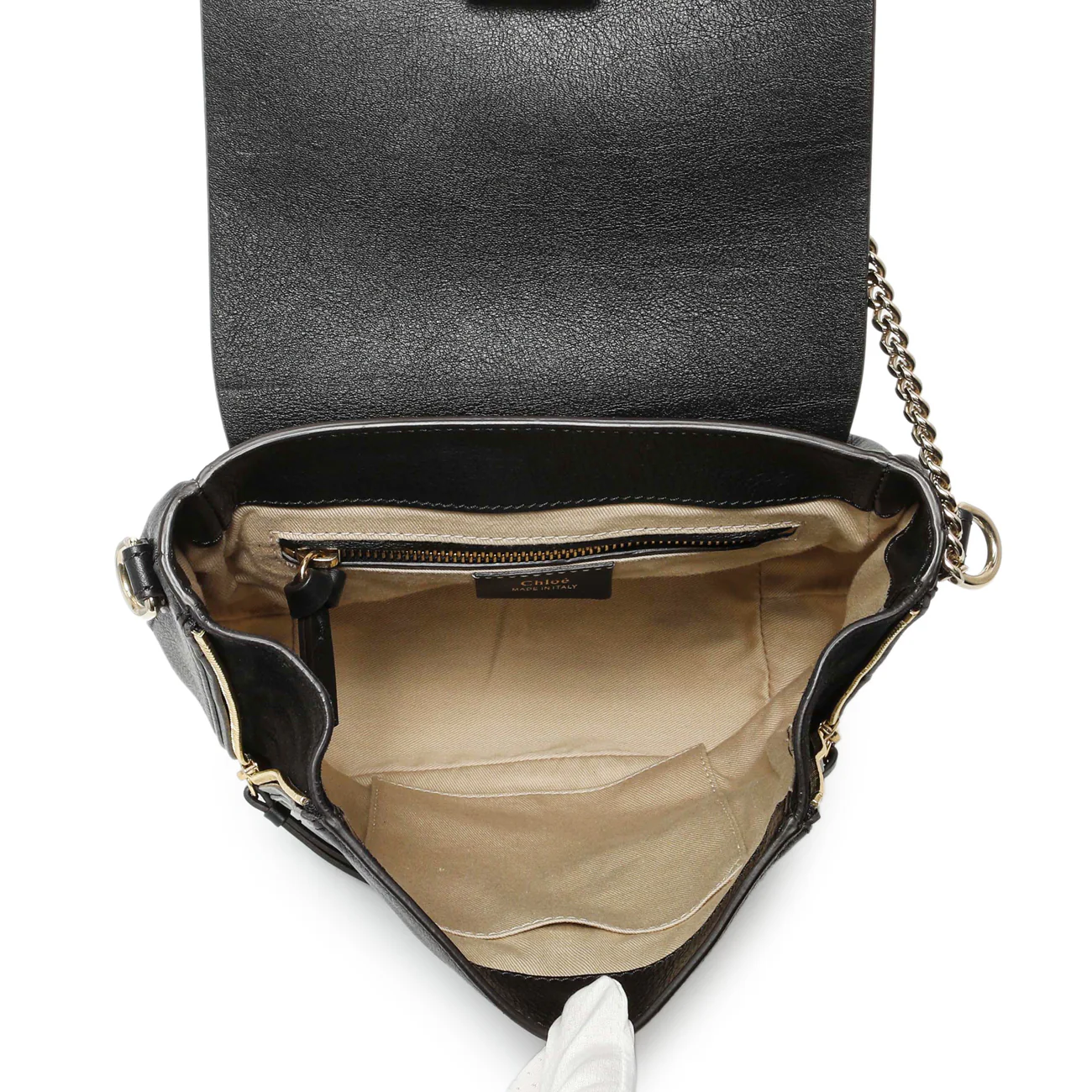 Chloe Black Suede Calfskin Small Faye Backpack - Image 4