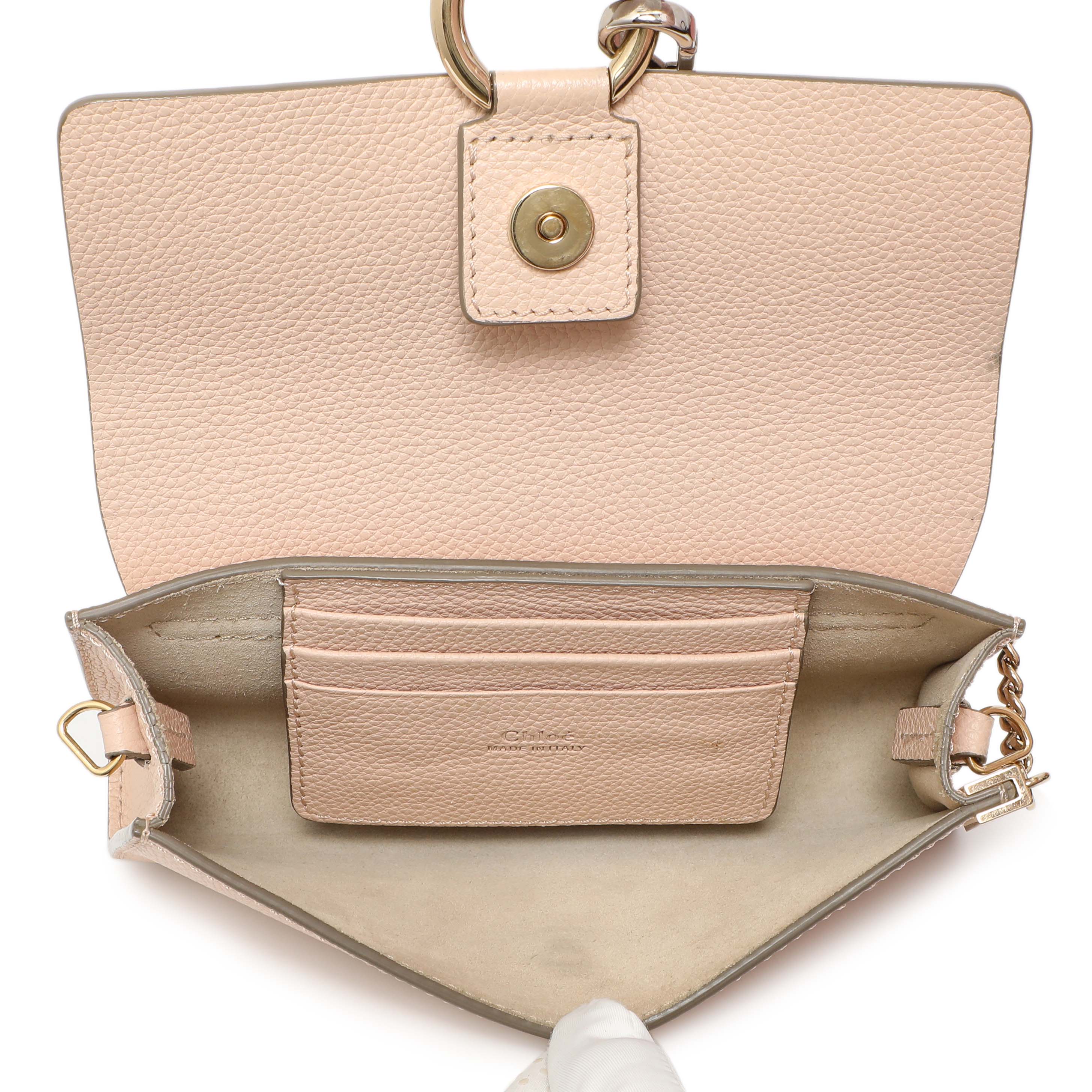 Chloe Blush Nude Calfskin Mini Faye Shoulder Bag - Image 4