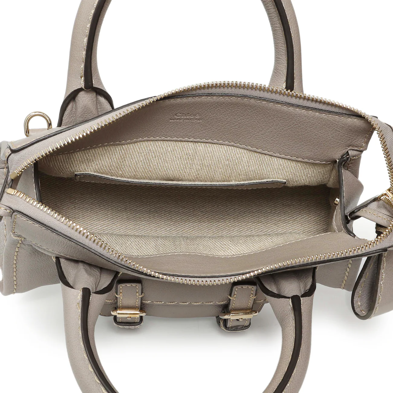 Chloe Cashmere Grey Buffalo Mini Edith - Image 4