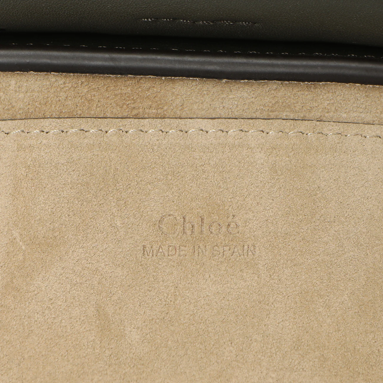 Chloe Deep Forest Calfskin Suede Mini Faye Bracelet Bag - Image 5