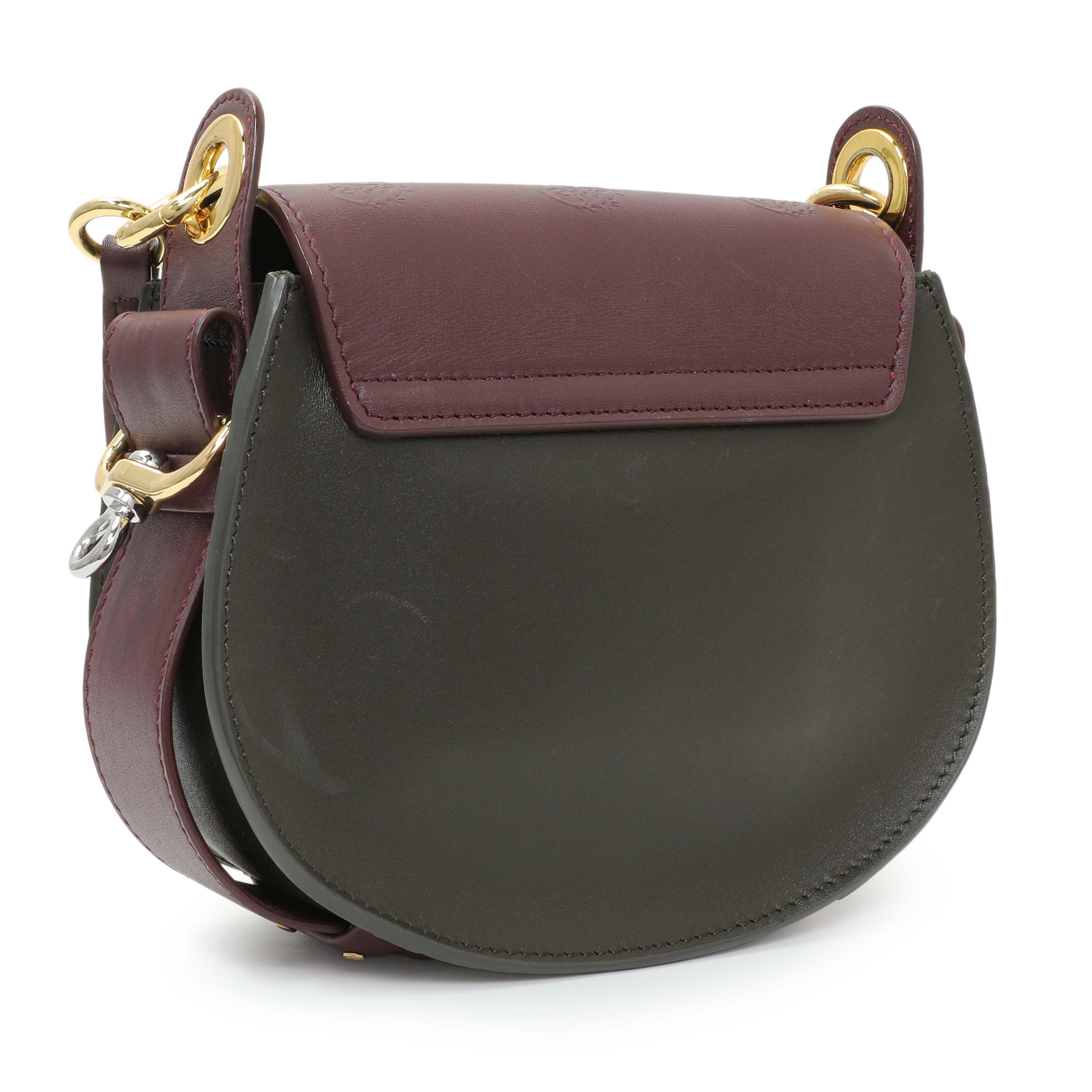 Chloe Green Calfskin Little Horses Embroidered Small Tess Bag - Image 2